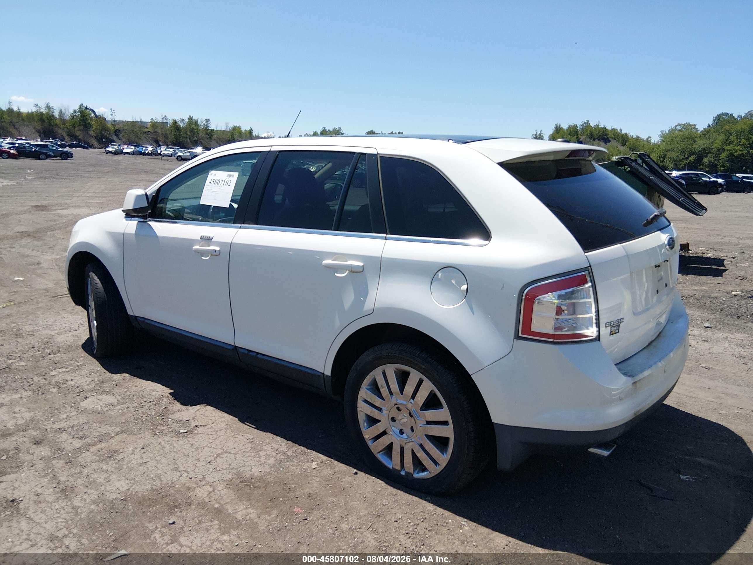 2010 Ford Edge Limited White vin: 2FMDK4KC1ABB50432
