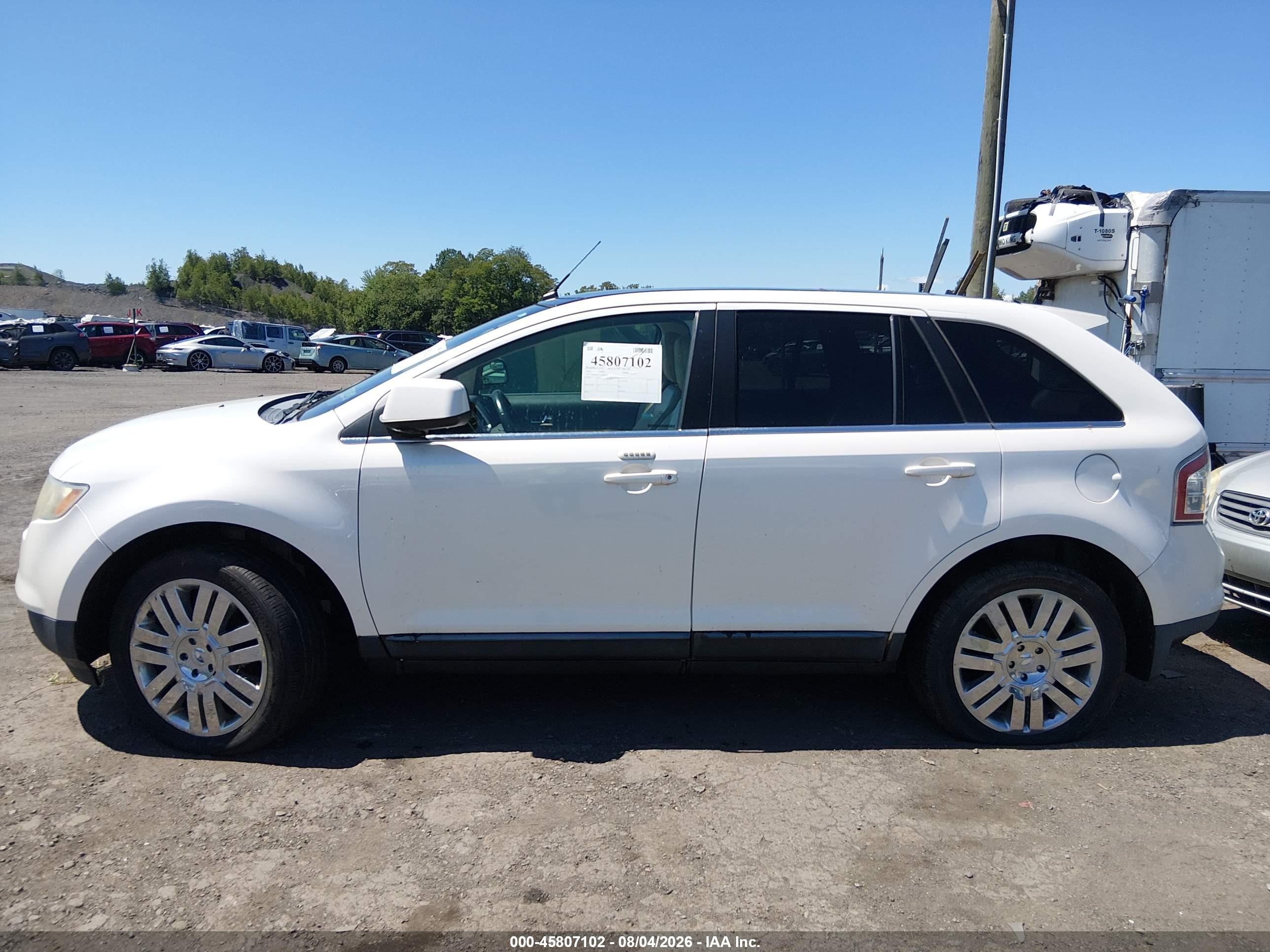 2010 Ford Edge Limited White vin: 2FMDK4KC1ABB50432