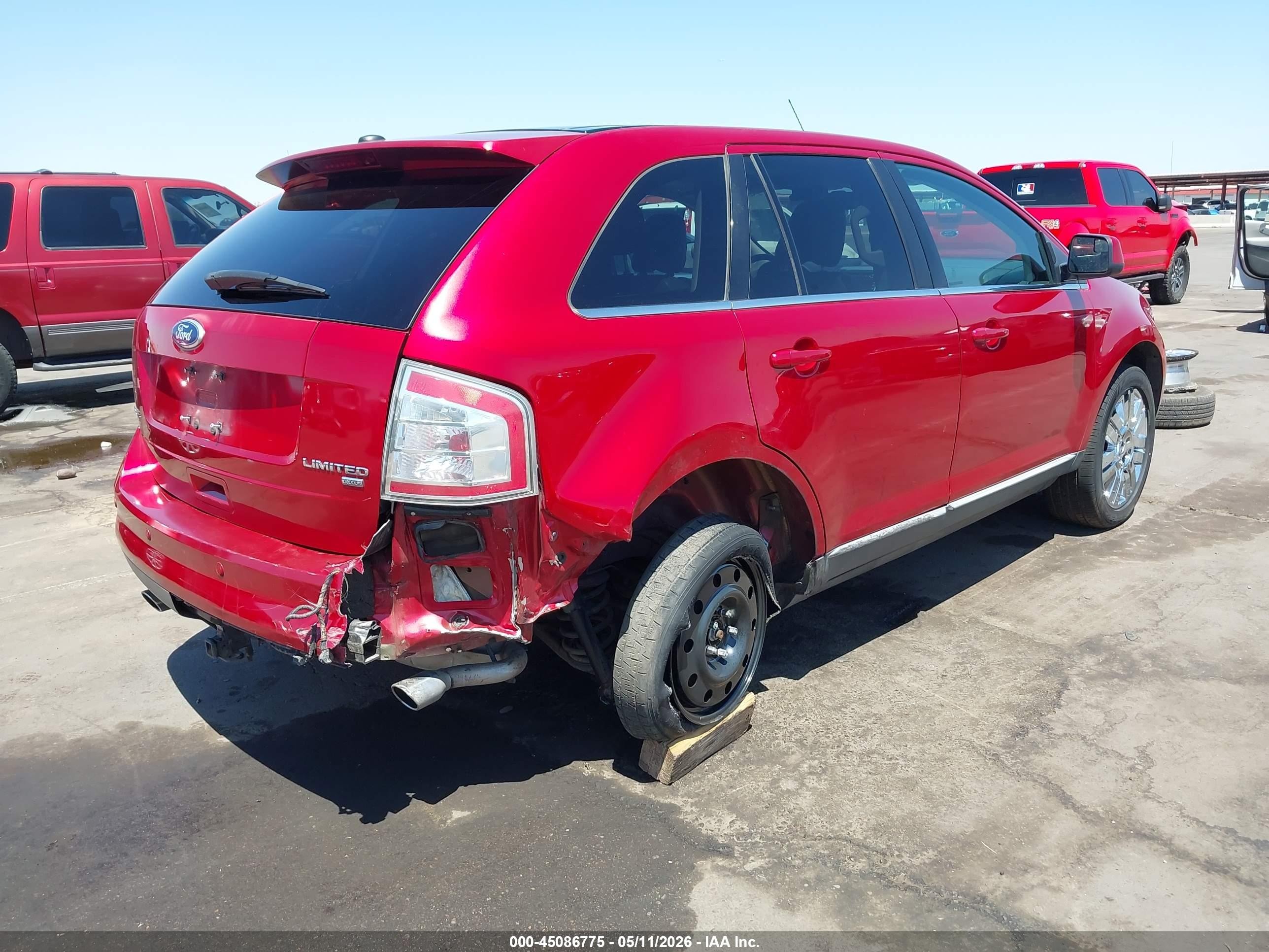 2010 Ford Edge Limited Red vin: 2FMDK4KC1ABB75153