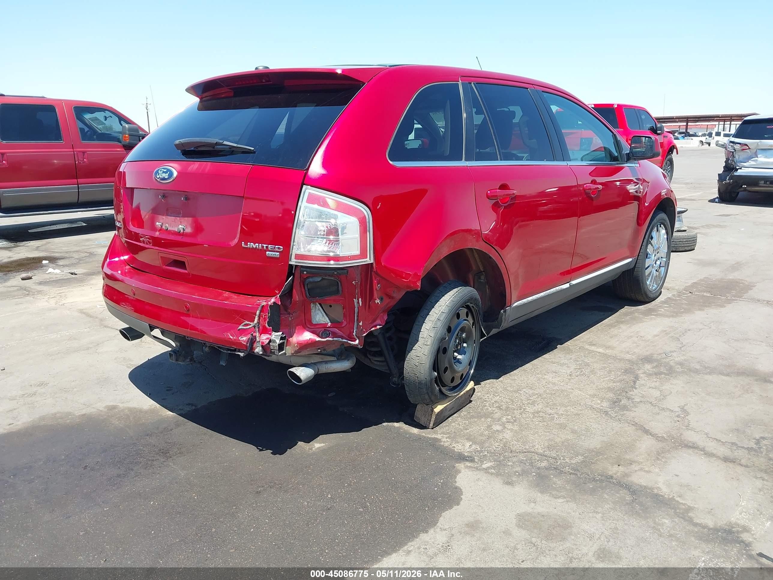 2010 Ford Edge Limited Red vin: 2FMDK4KC1ABB75153