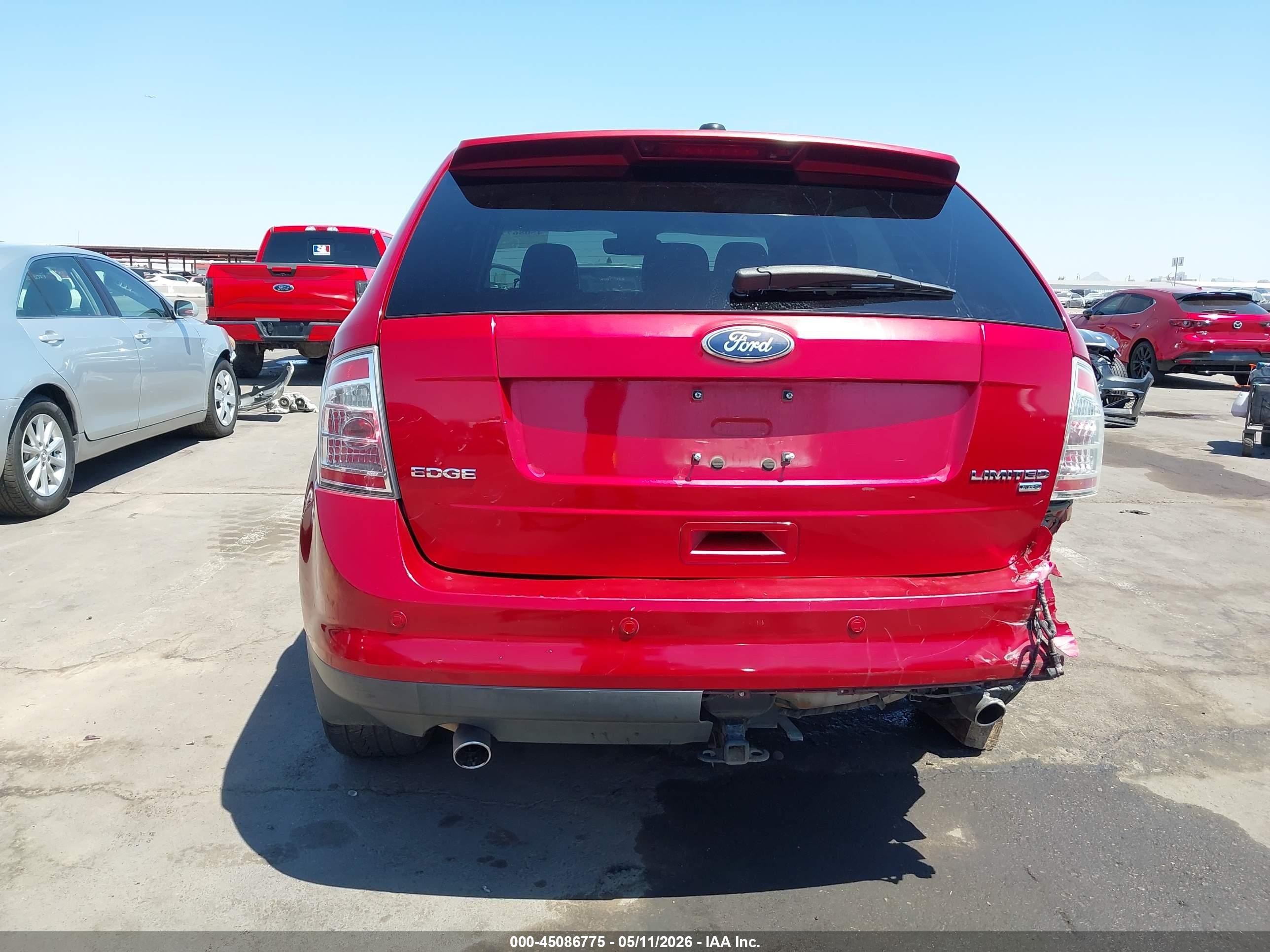 2010 Ford Edge Limited Red vin: 2FMDK4KC1ABB75153