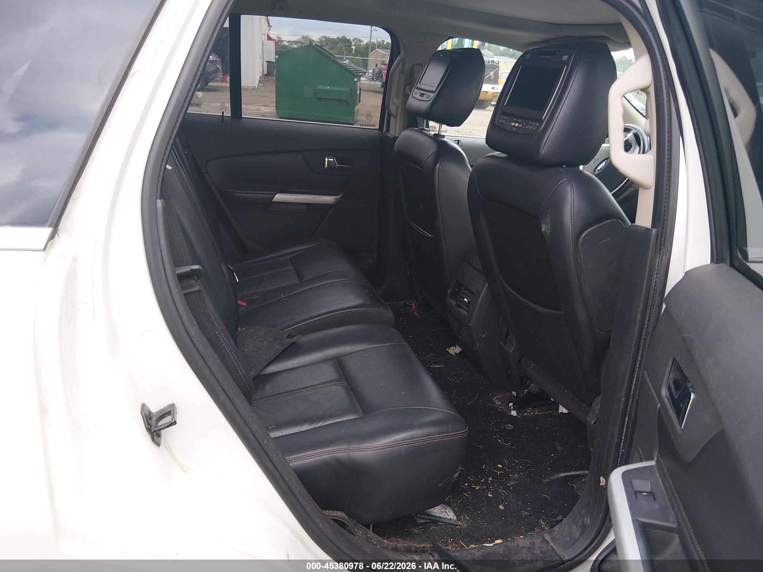2011 Ford Edge Limited White vin: 2FMDK4KC1BBA10270
