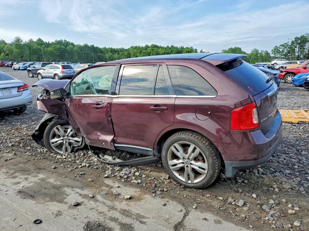 2011 Ford Edge Limited Maroon vin: 2FMDK4KC1BBA35329