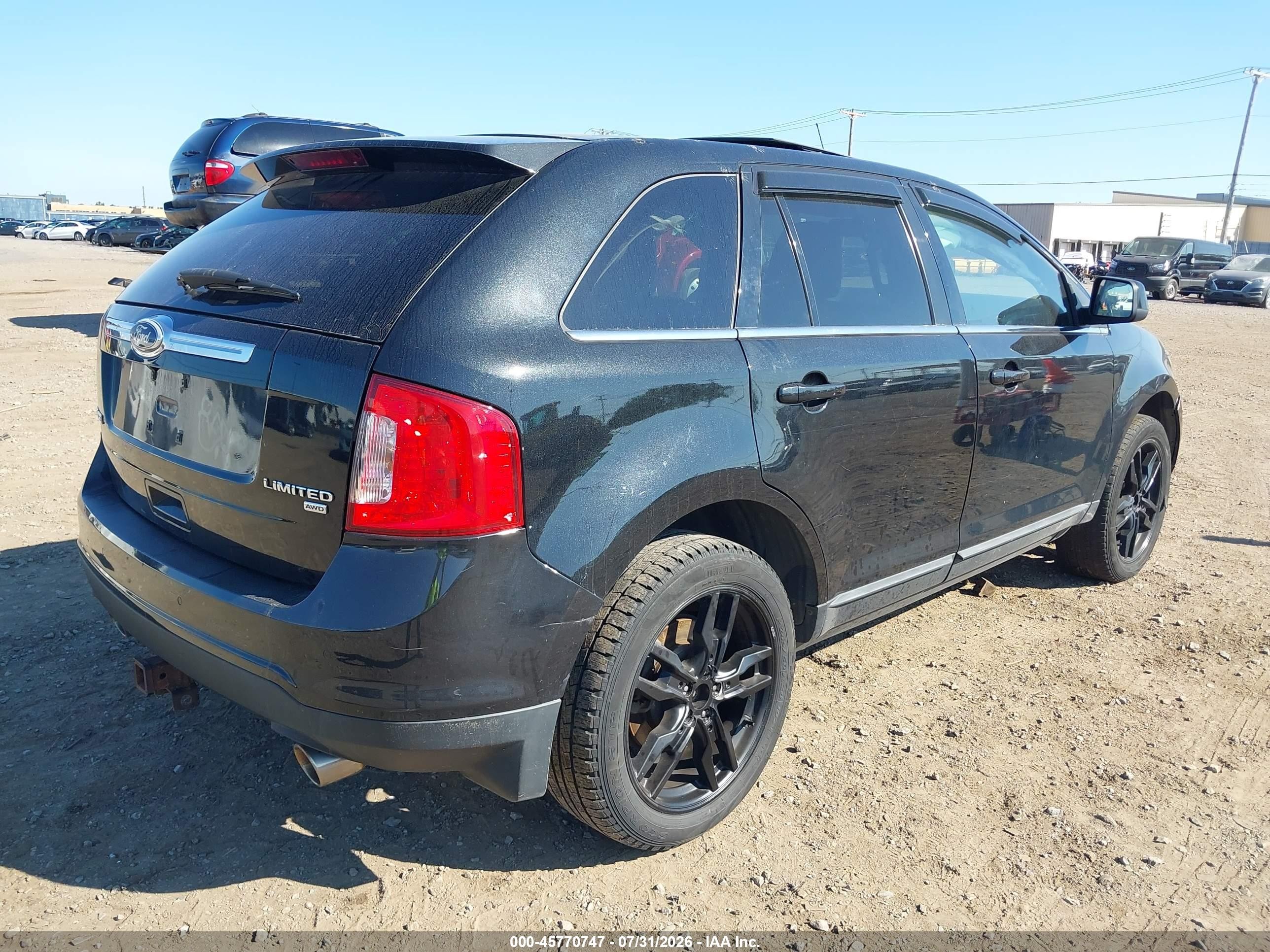 2011 Ford Edge Limited Black vin: 2FMDK4KC1BBA66192