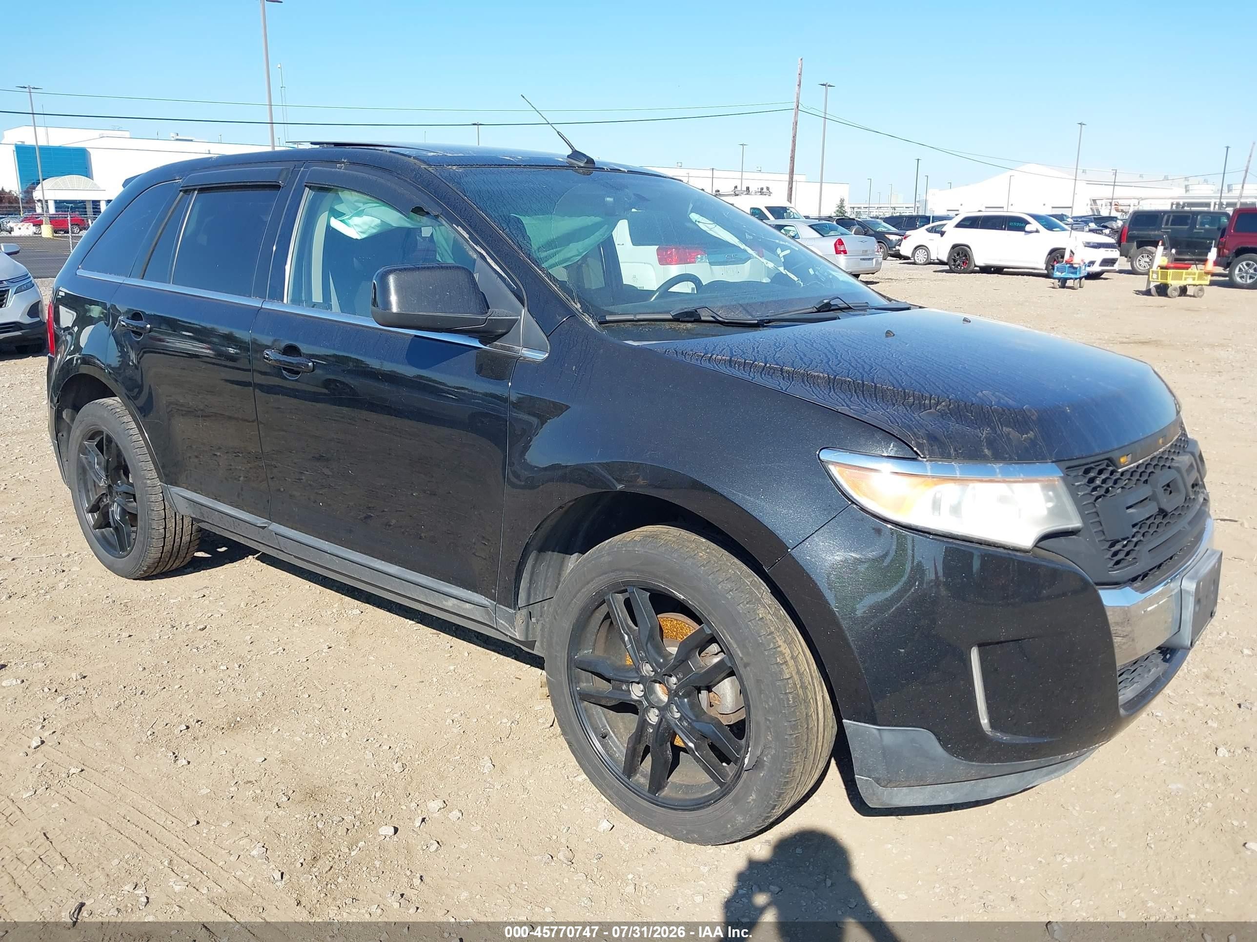 2011 Ford Edge Limited Black vin: 2FMDK4KC1BBA66192