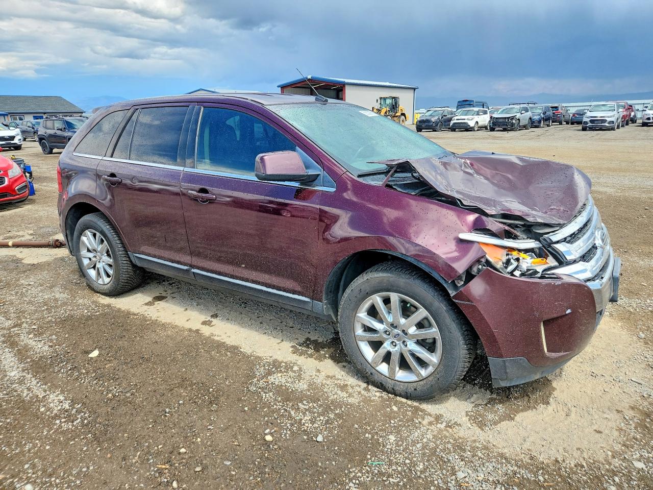 2011 Ford Edge Limited Burgundy vin: 2FMDK4KC1BBA76558