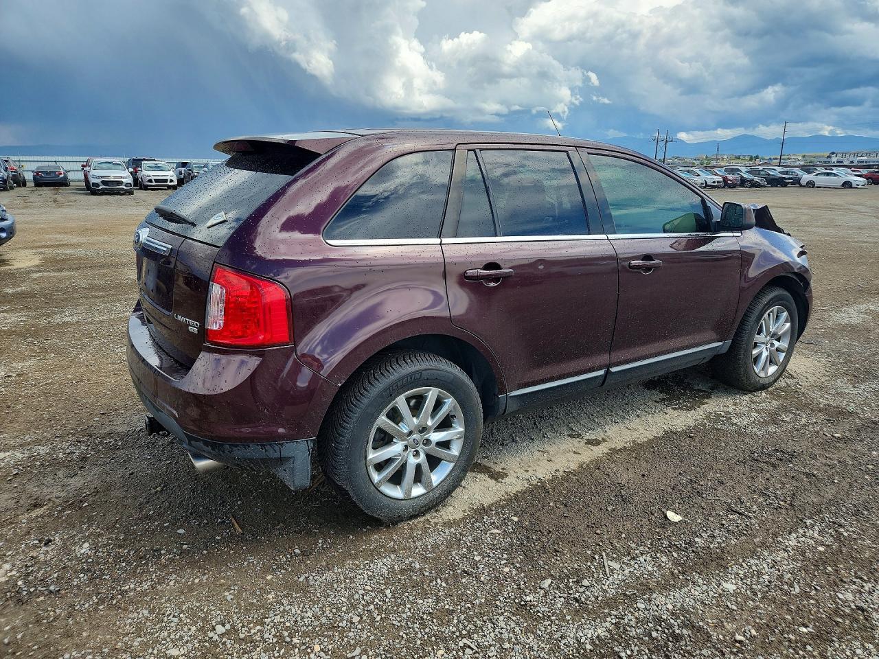 2011 Ford Edge Limited Burgundy vin: 2FMDK4KC1BBA76558