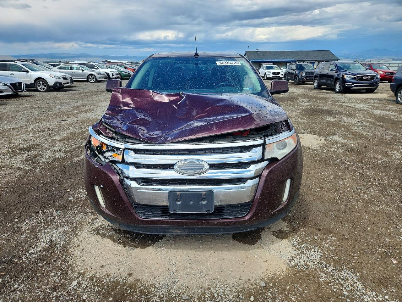 2011 Ford Edge Limited Burgundy vin: 2FMDK4KC1BBA76558