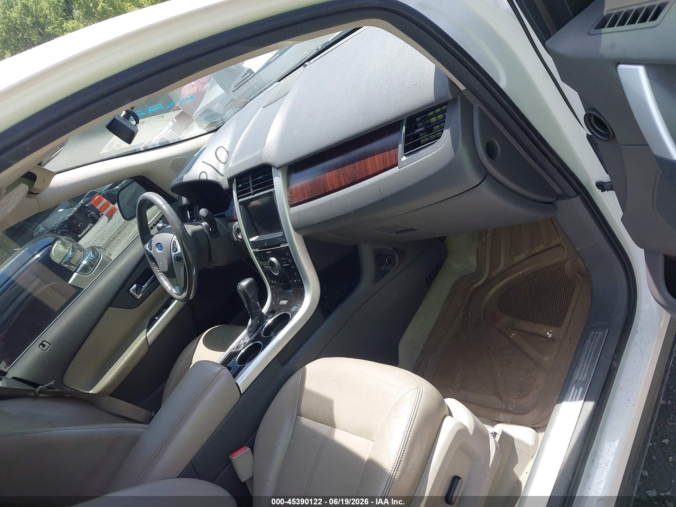 2012 Ford Edge Limited White vin: 2FMDK4KC1CBA11341