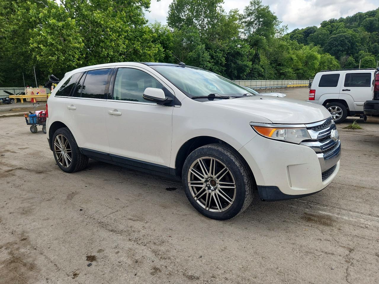 2012 Ford Edge Limited White vin: 2FMDK4KC1CBA35963