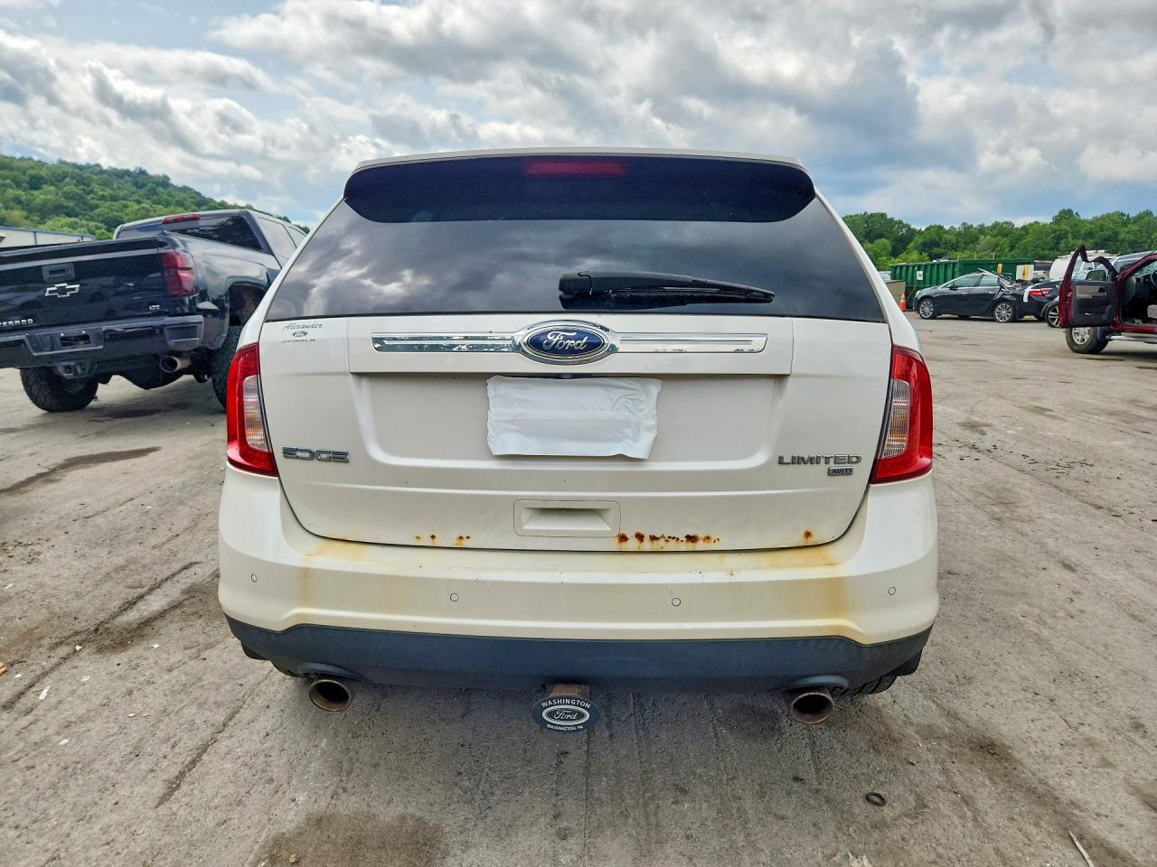 2012 Ford Edge Limited White vin: 2FMDK4KC1CBA35963