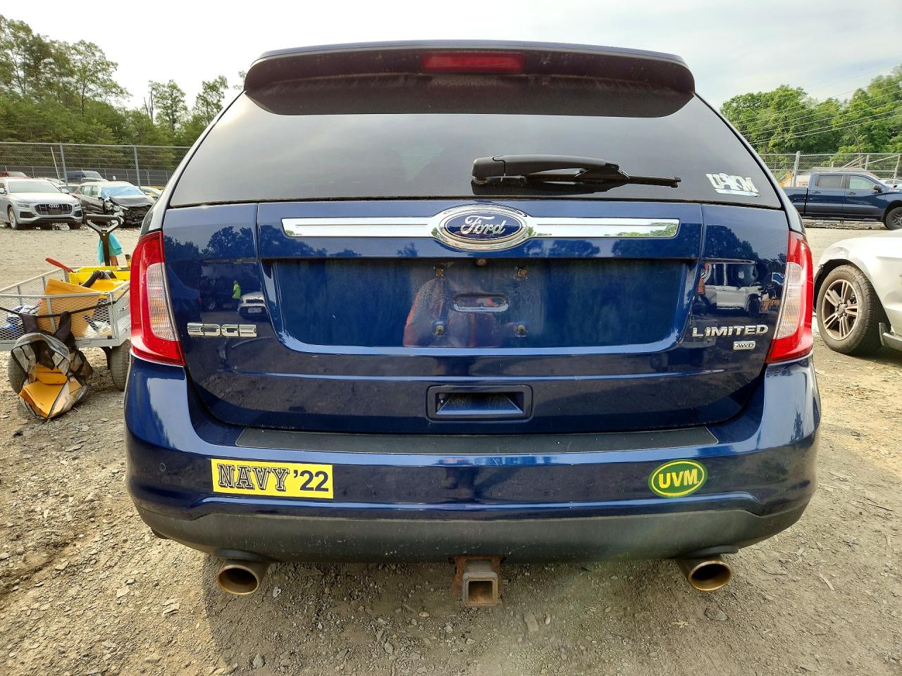 2012 Ford Edge Limited Blue vin: 2FMDK4KC1CBA62077