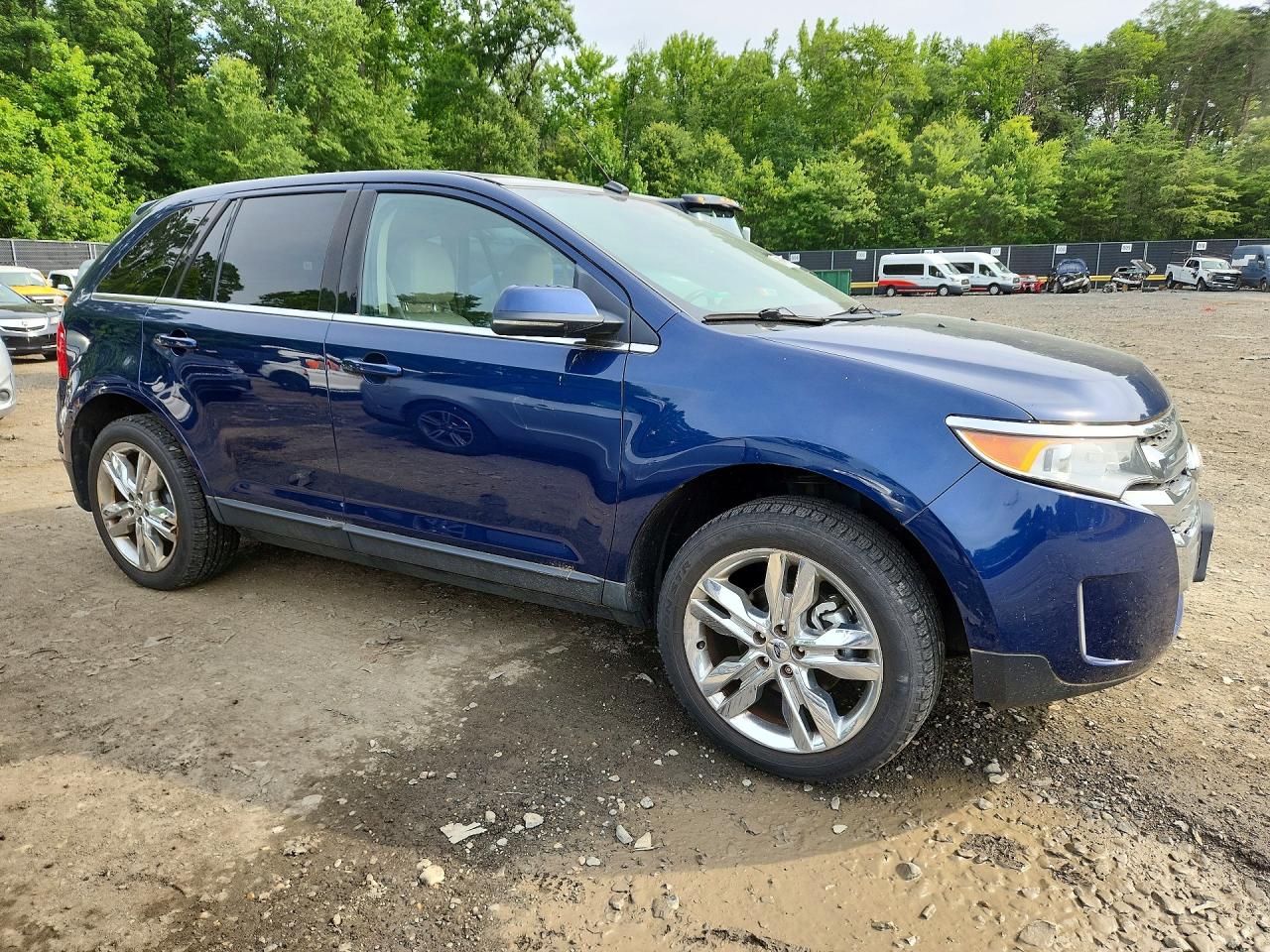 2012 Ford Edge Limited Blue vin: 2FMDK4KC1CBA62077