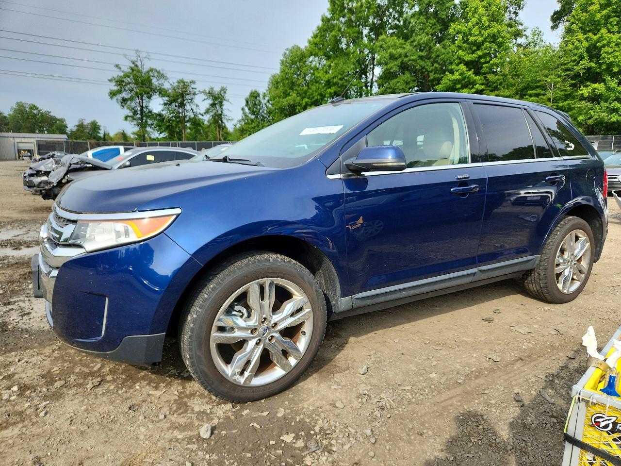 2012 Ford Edge Limited Blue vin: 2FMDK4KC1CBA62077