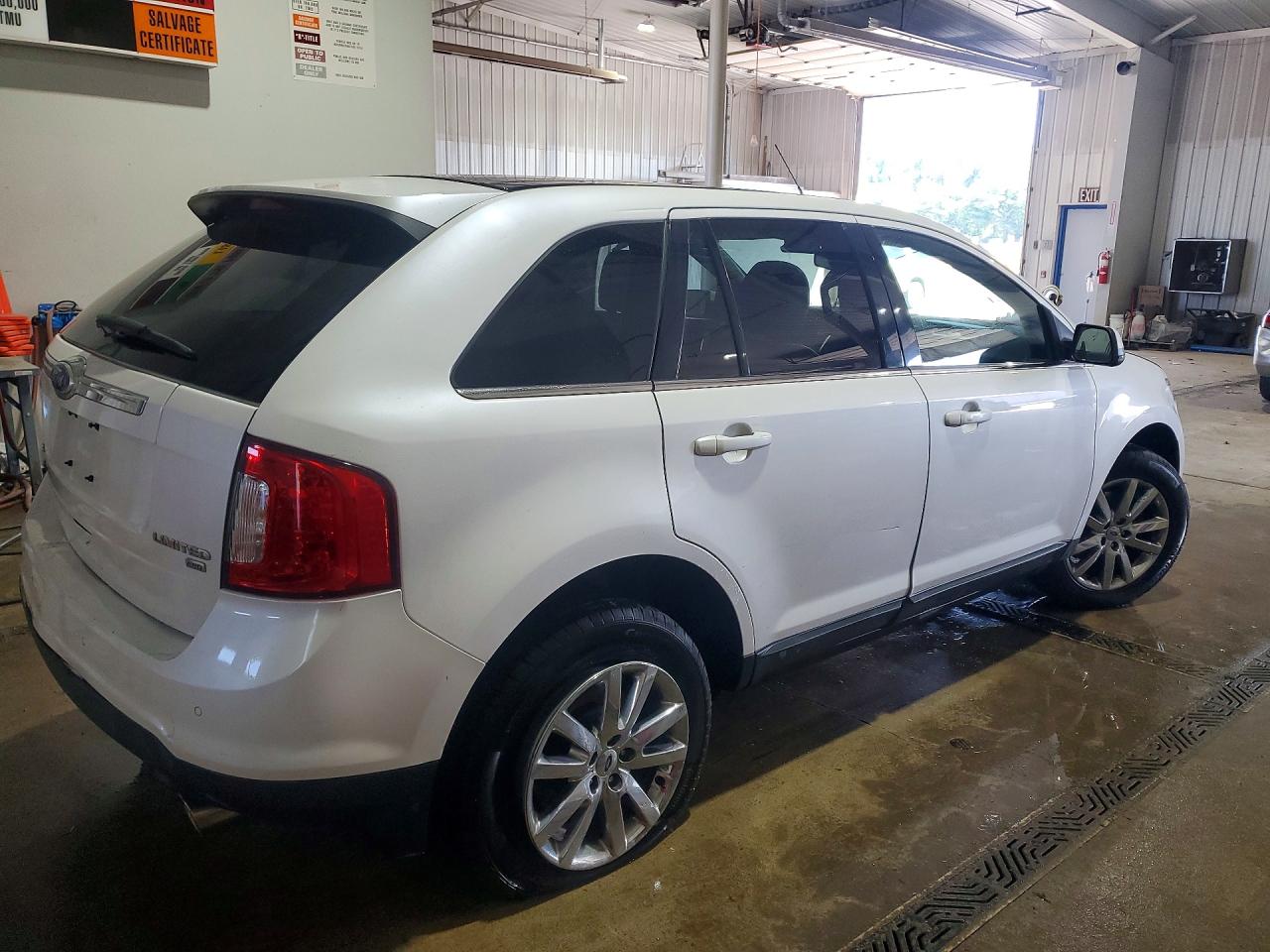 2012 Ford Edge Limited White vin: 2FMDK4KC1CBA72589
