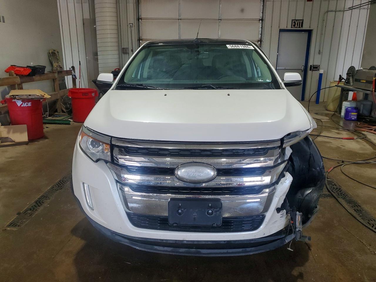 2012 Ford Edge Limited White vin: 2FMDK4KC1CBA72589