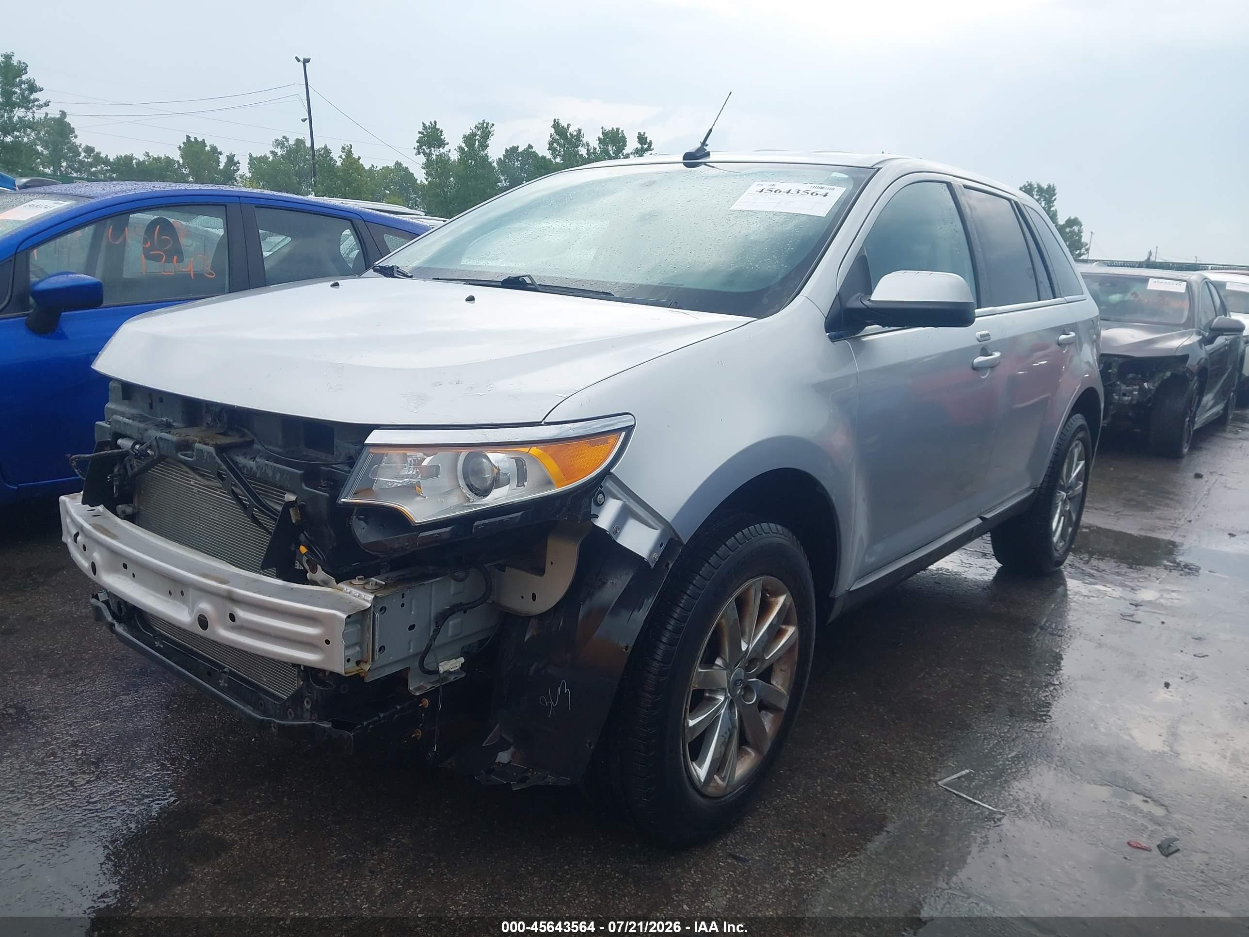 2013 Ford Edge Limited Silver vin: 2FMDK4KC1DBA13835
