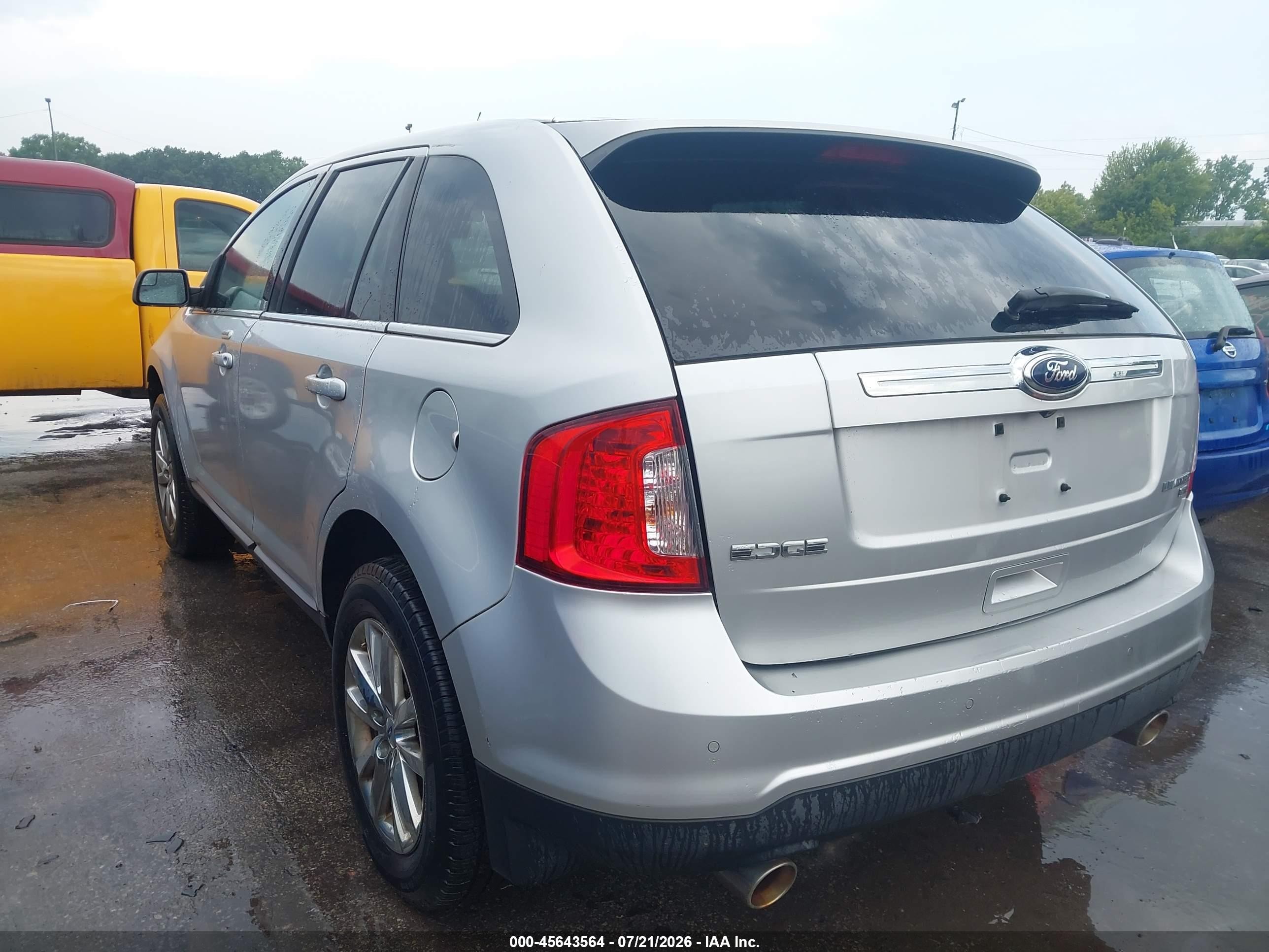 2013 Ford Edge Limited Silver vin: 2FMDK4KC1DBA13835