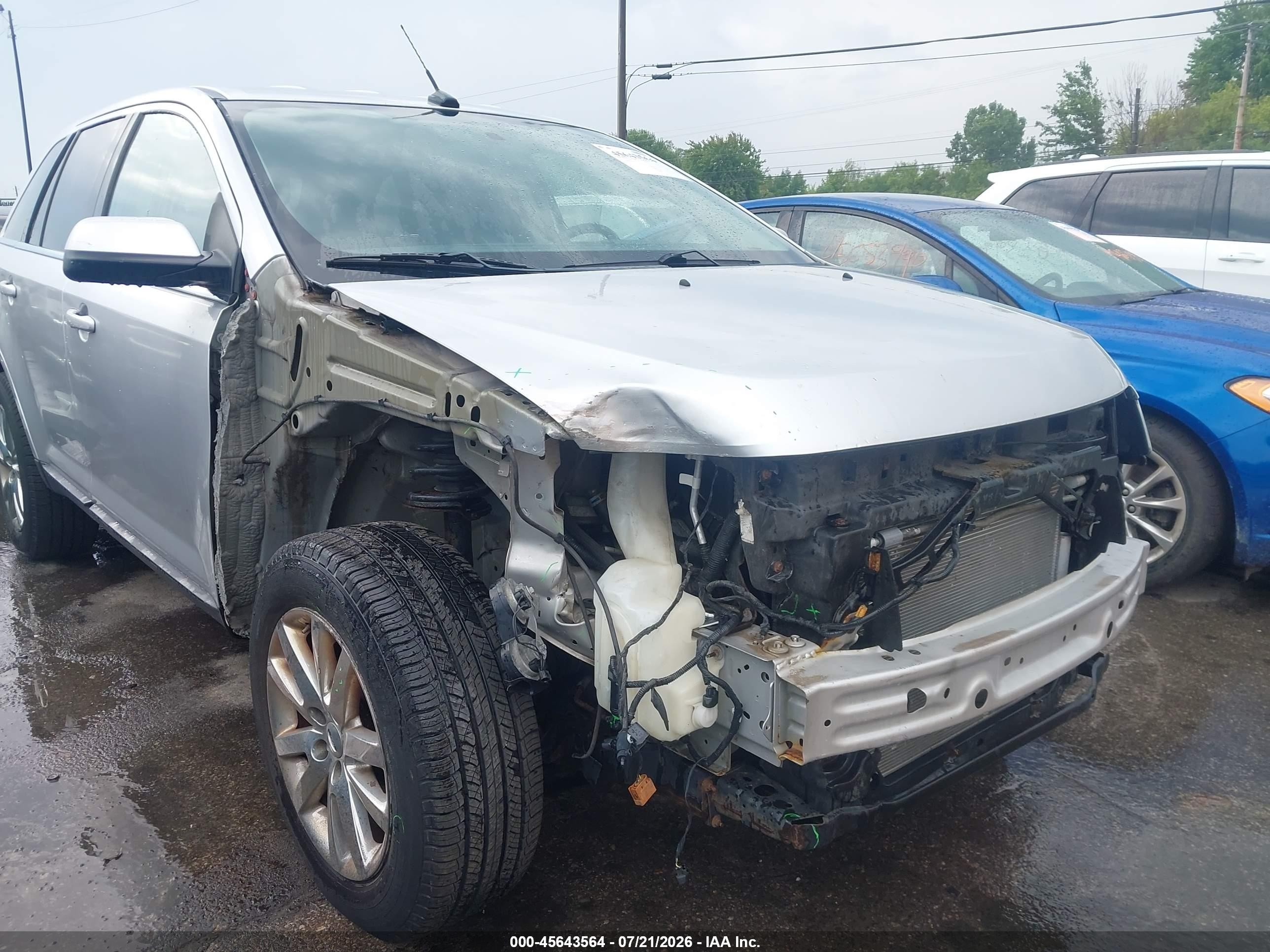 2013 Ford Edge Limited Silver vin: 2FMDK4KC1DBA13835