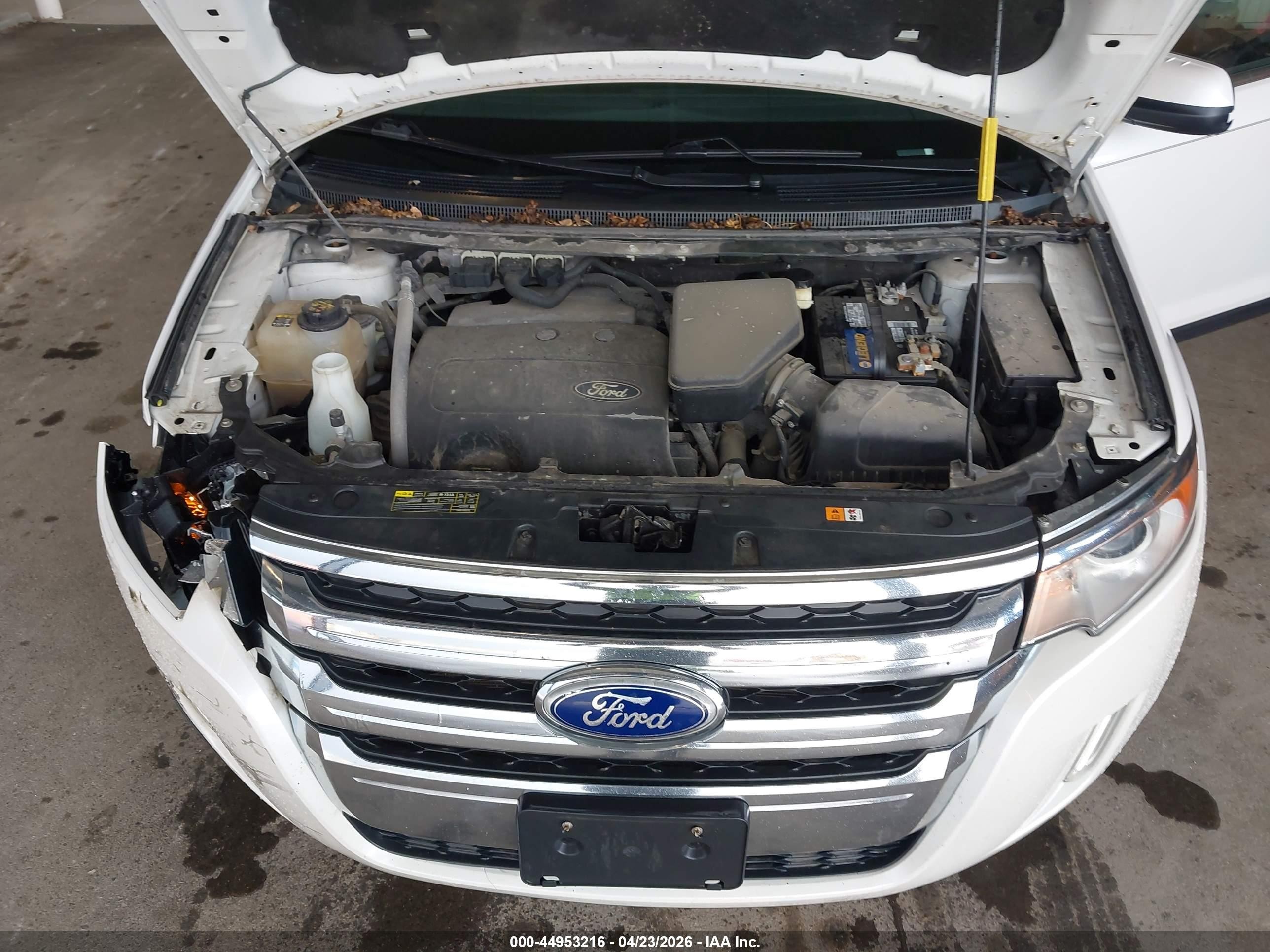 2013 Ford Edge Limited White vin: 2FMDK4KC1DBB66490