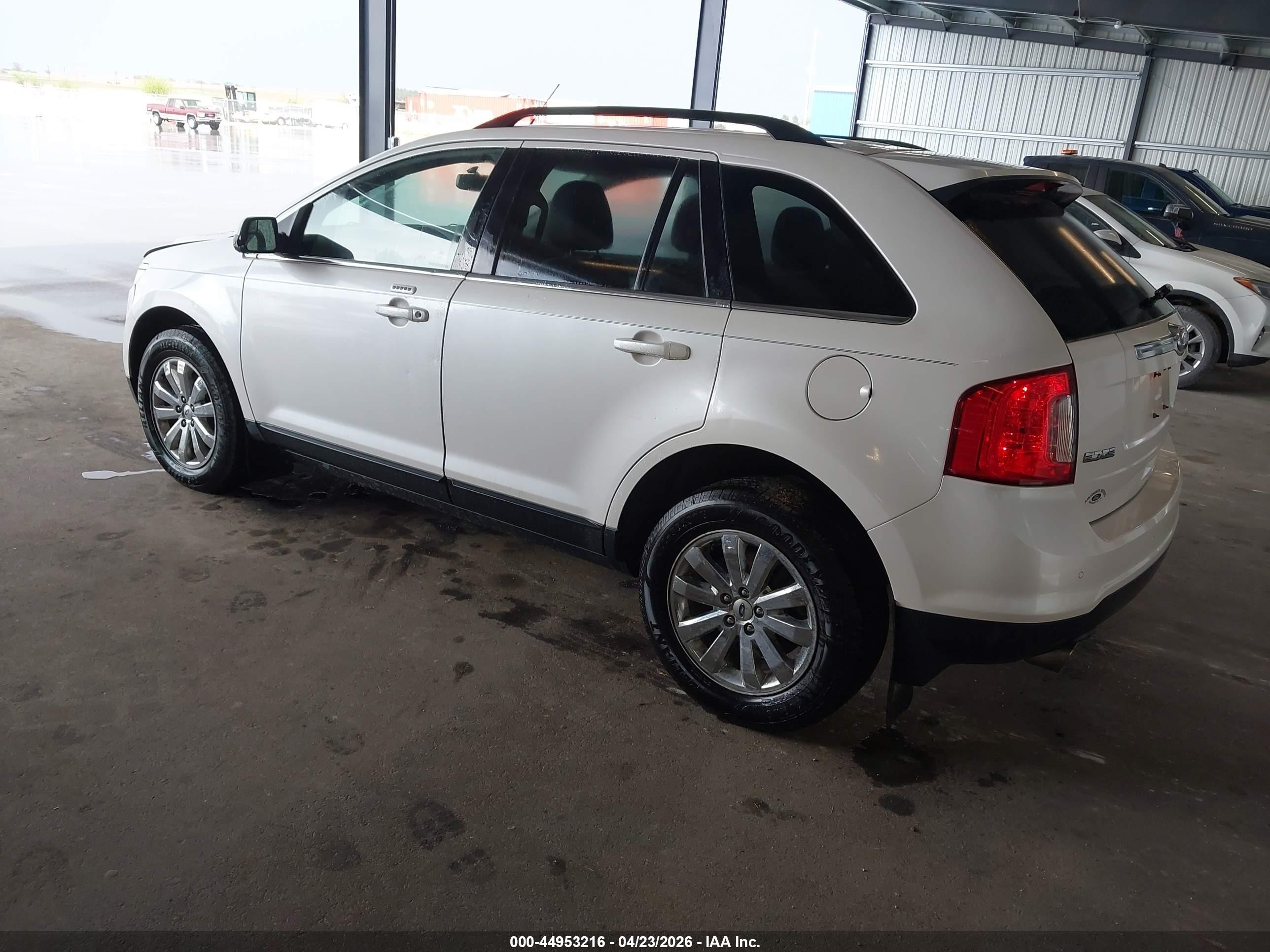 2013 Ford Edge Limited White vin: 2FMDK4KC1DBB66490