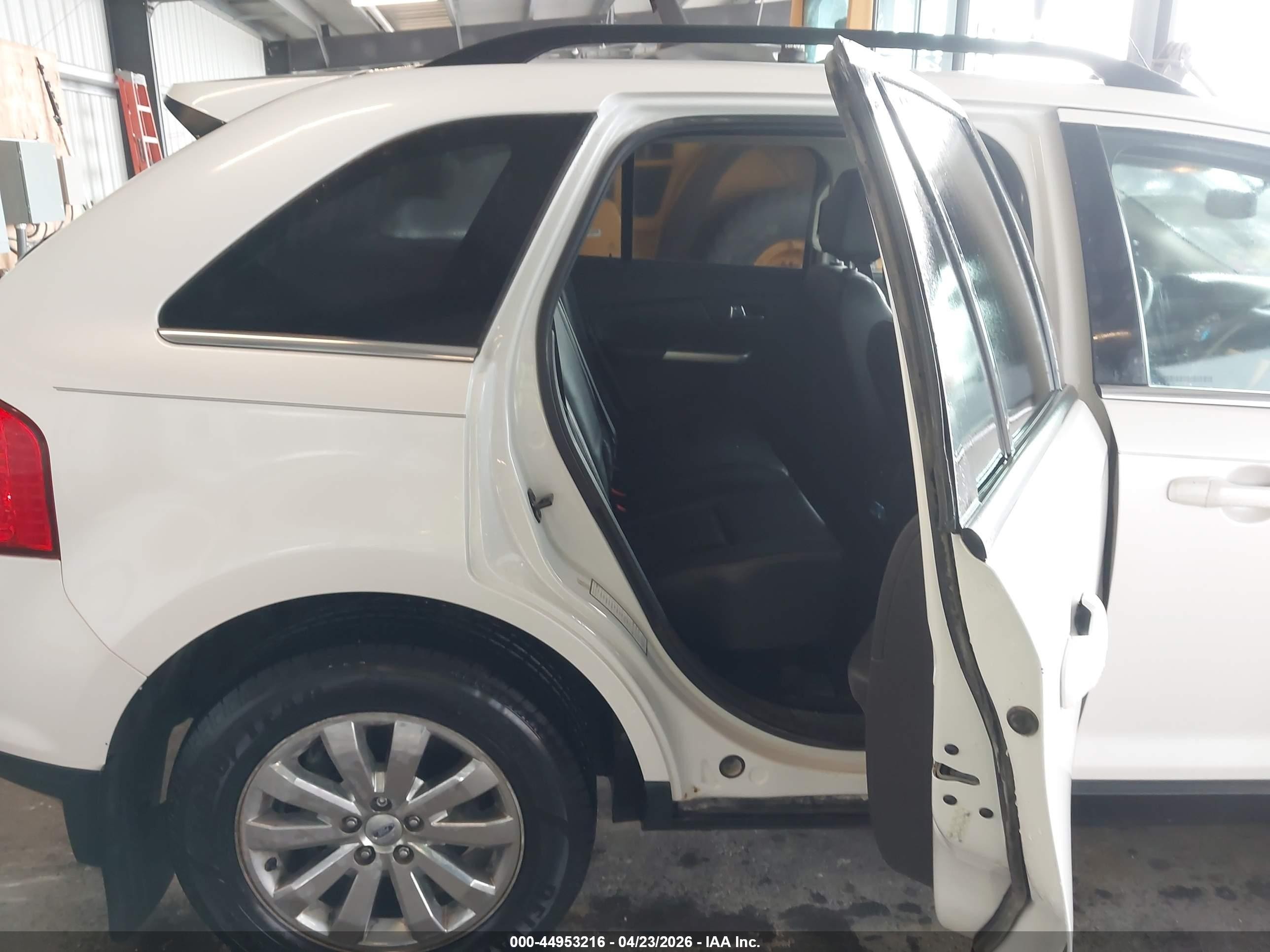 2013 Ford Edge Limited White vin: 2FMDK4KC1DBB66490