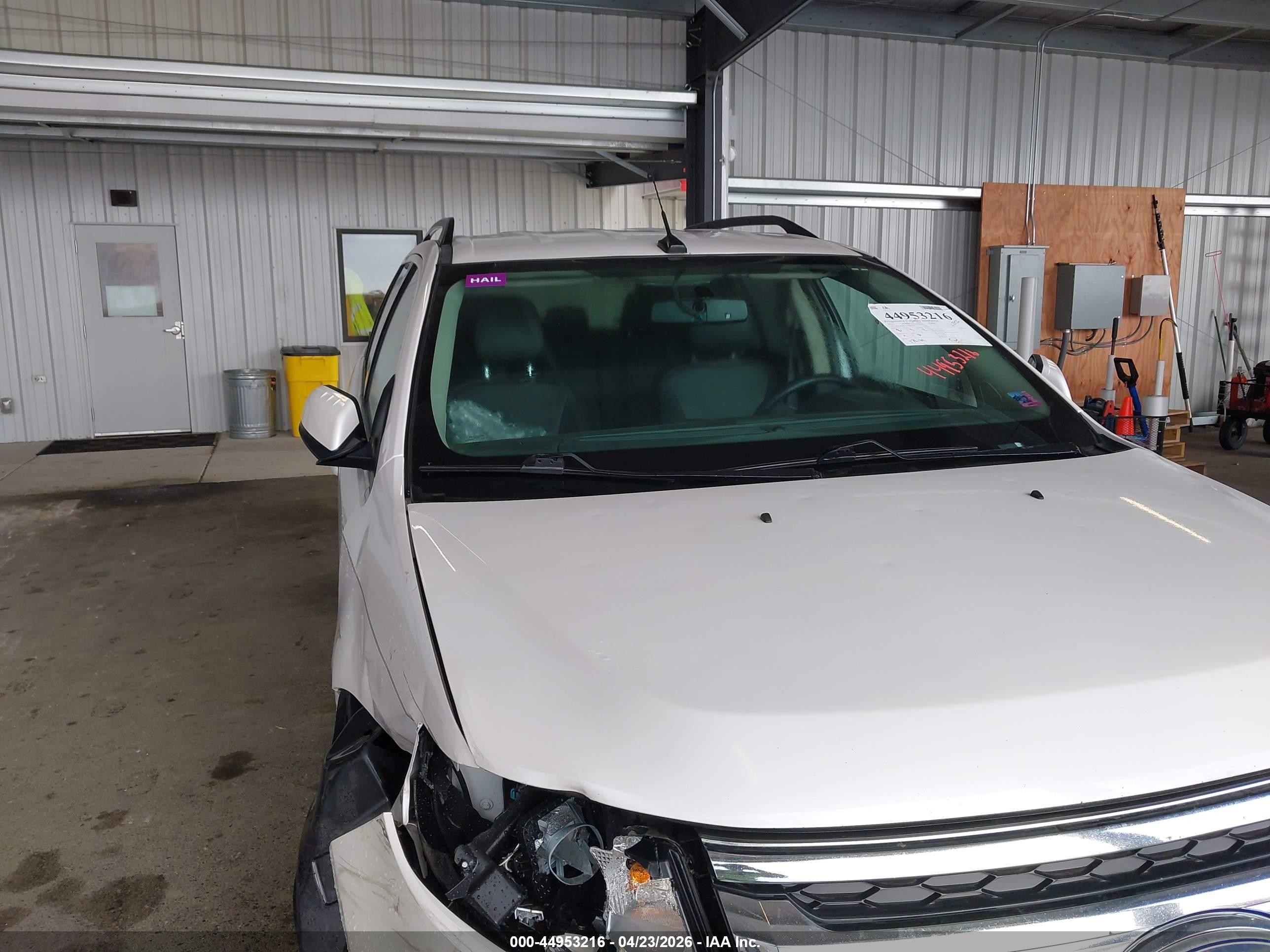 2013 Ford Edge Limited White vin: 2FMDK4KC1DBB66490