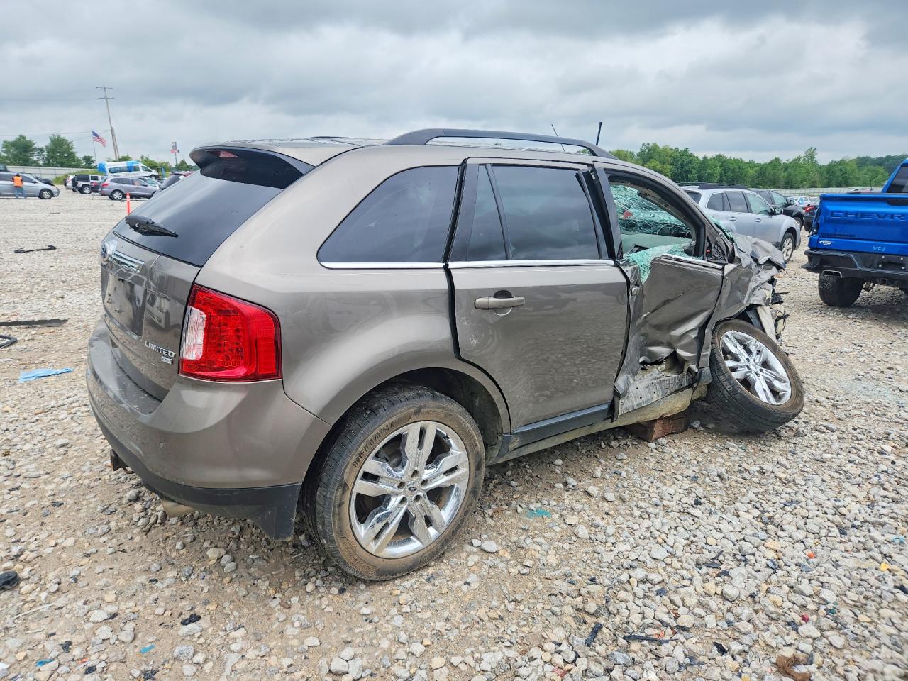 2013 Ford Edge Limited Серый vin: 2FMDK4KC1DBC42158