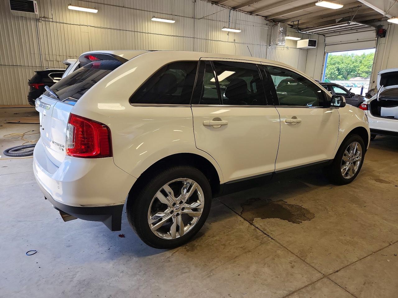 2013 Ford Edge Limited White vin: 2FMDK4KC1DBC72499