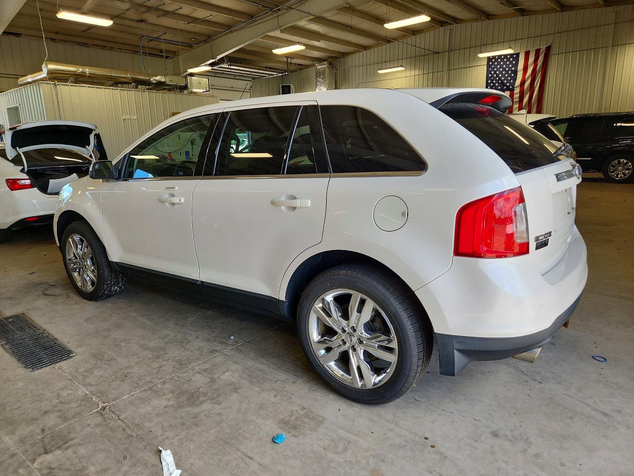 2013 Ford Edge Limited White vin: 2FMDK4KC1DBC72499