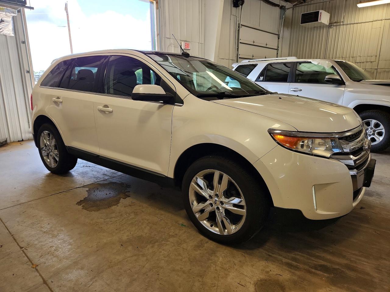 2013 Ford Edge Limited White vin: 2FMDK4KC1DBC72499