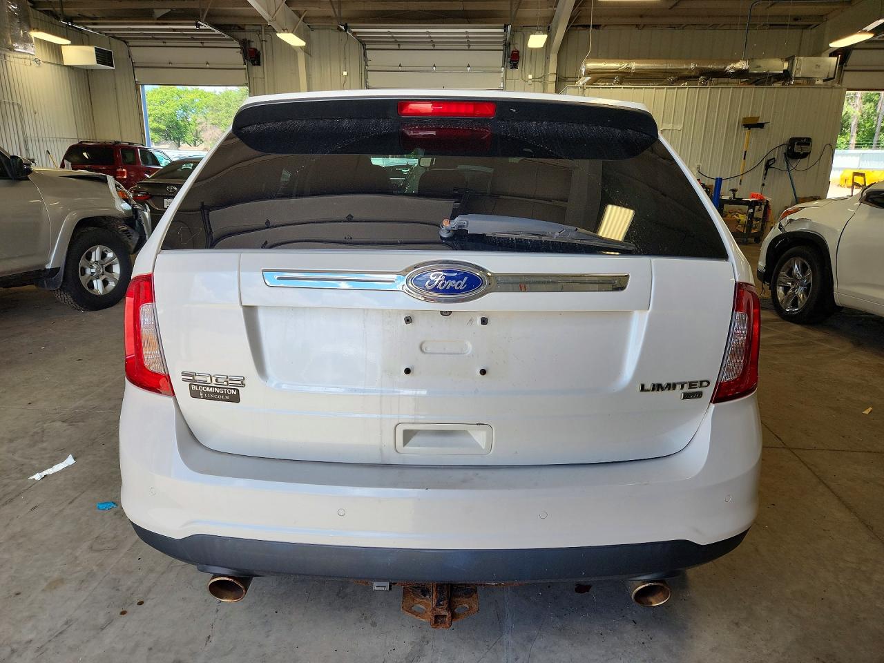 2013 Ford Edge Limited White vin: 2FMDK4KC1DBC72499