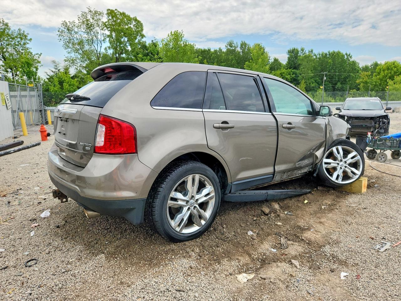 2013 Ford Edge Limited Brown vin: 2FMDK4KC1DBE24832