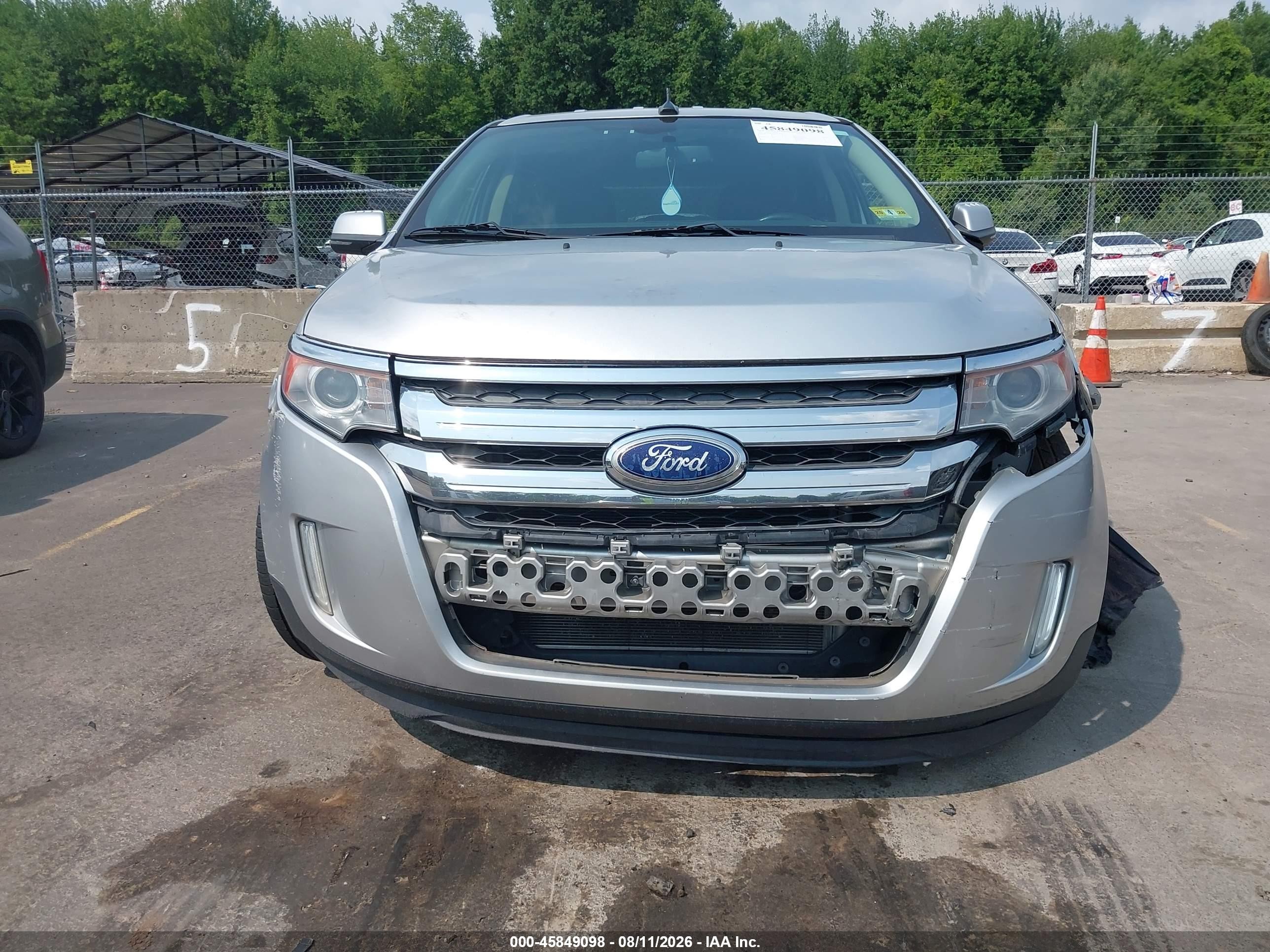 2014 Ford Edge Limited Silver vin: 2FMDK4KC1EBA13447