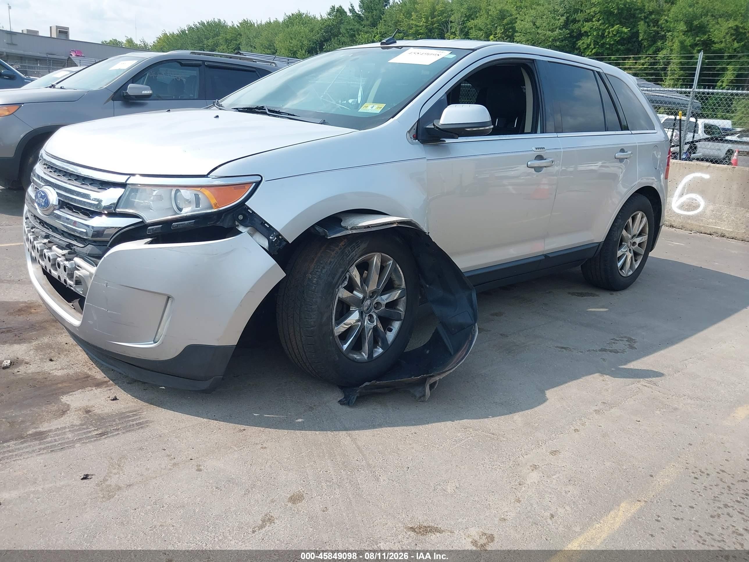2014 Ford Edge Limited Silver vin: 2FMDK4KC1EBA13447