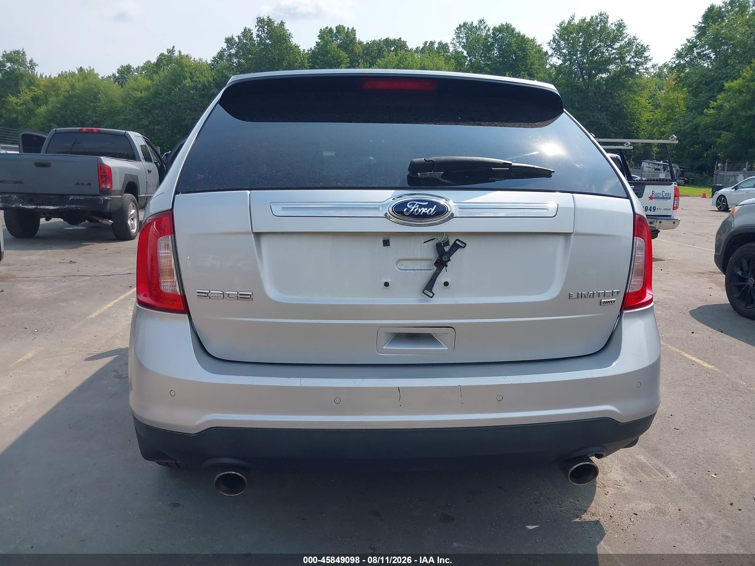 2014 Ford Edge Limited Silver vin: 2FMDK4KC1EBA13447
