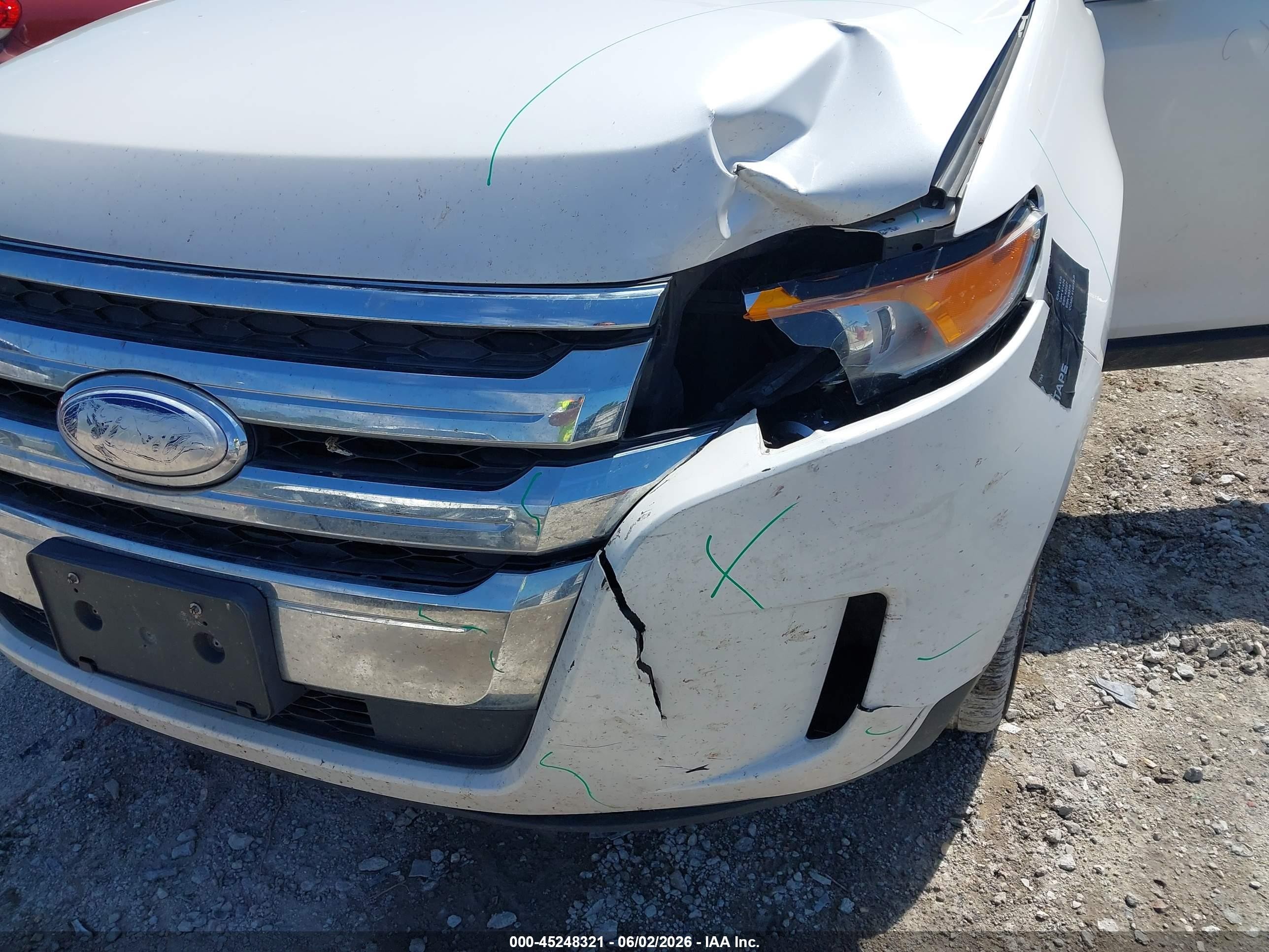 2014 Ford Edge Limited Белый vin: 2FMDK4KC1EBA28787