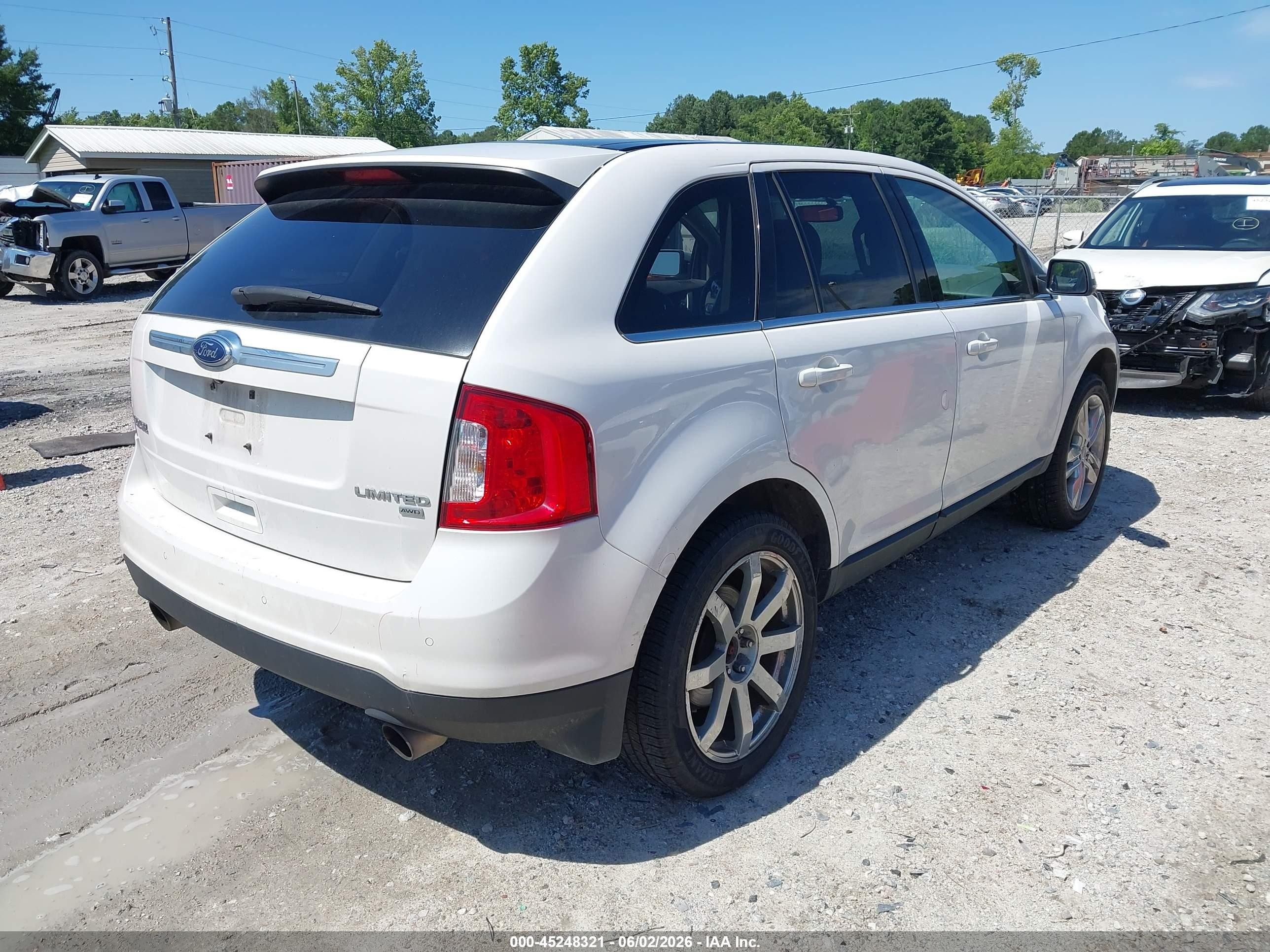 2014 Ford Edge Limited Белый vin: 2FMDK4KC1EBA28787