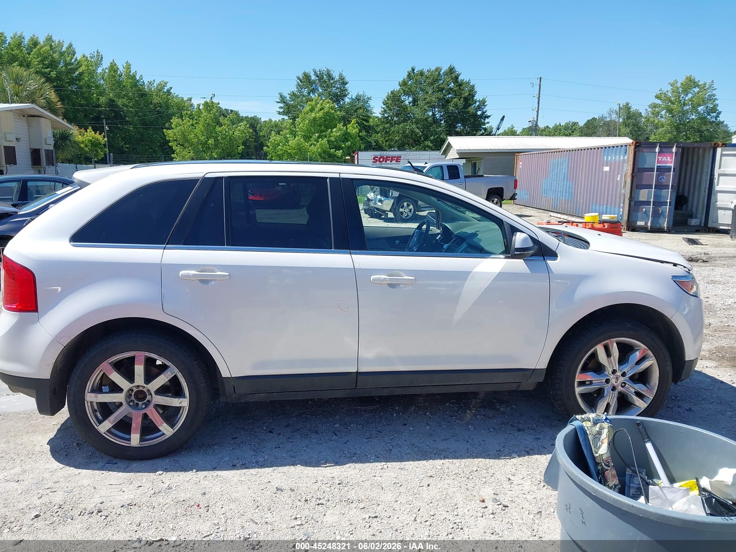 2014 Ford Edge Limited Белый vin: 2FMDK4KC1EBA28787