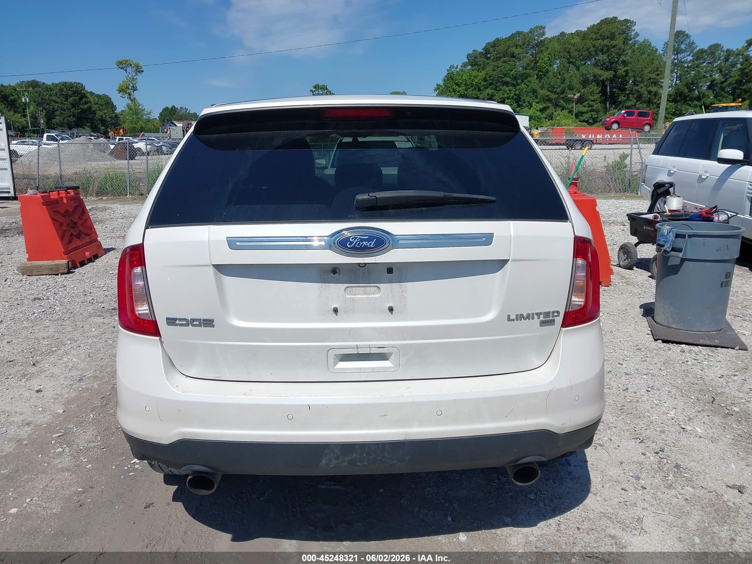 2014 Ford Edge Limited Белый vin: 2FMDK4KC1EBA28787