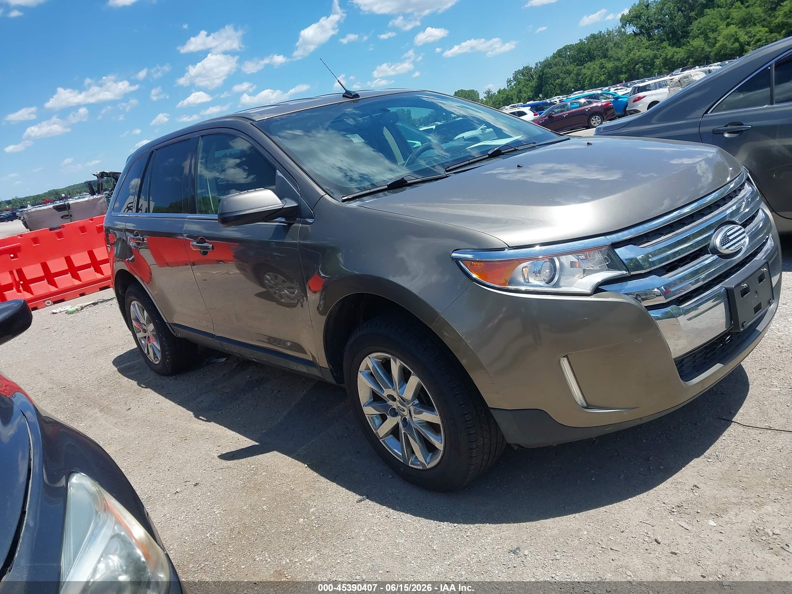 2014 Ford Edge Limited Brown vin: 2FMDK4KC1EBA41605