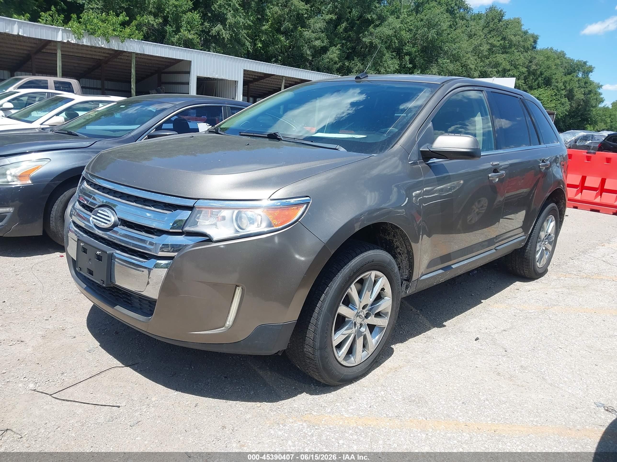 2014 Ford Edge Limited Brown vin: 2FMDK4KC1EBA41605
