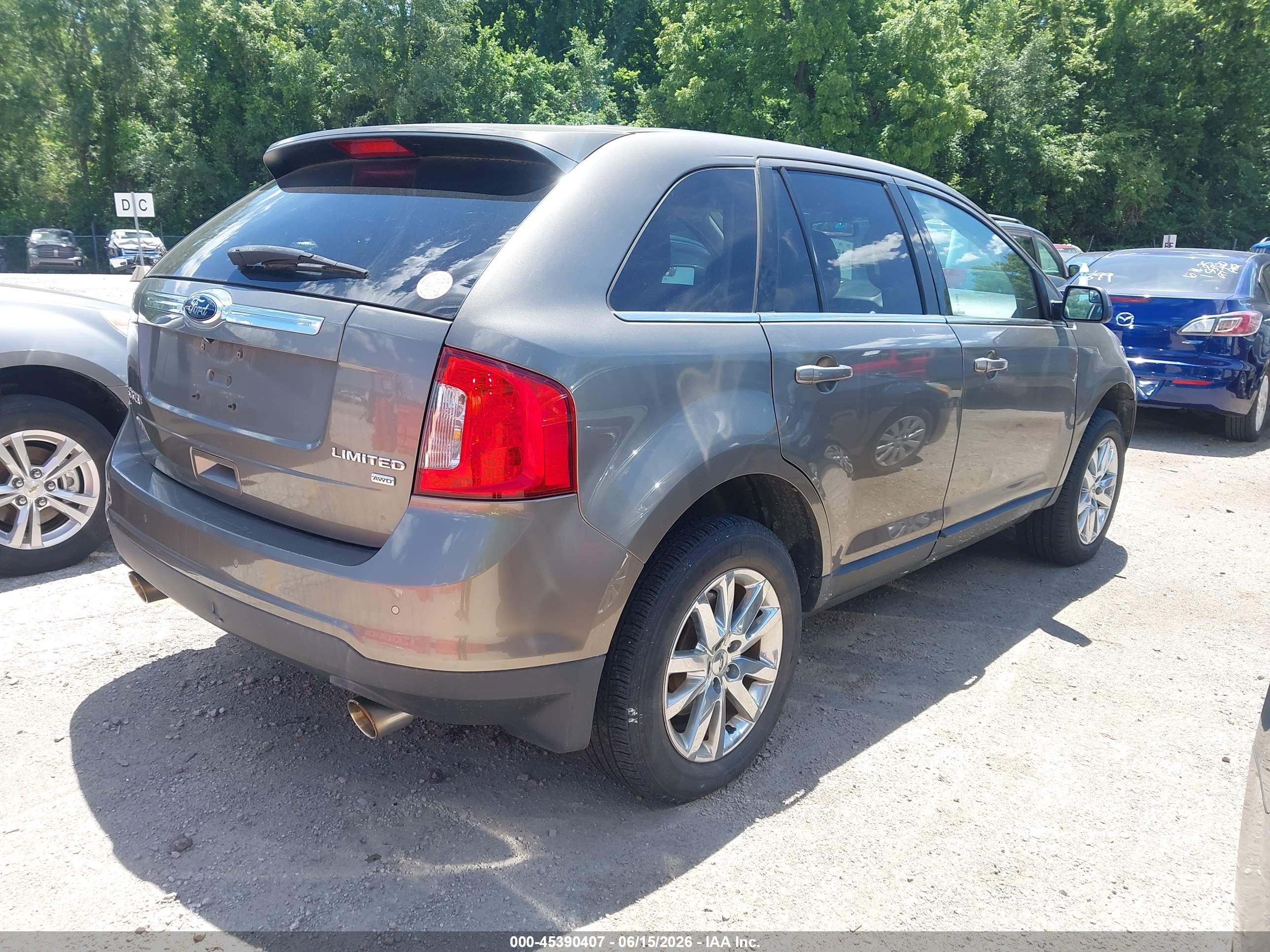 2014 Ford Edge Limited Brown vin: 2FMDK4KC1EBA41605