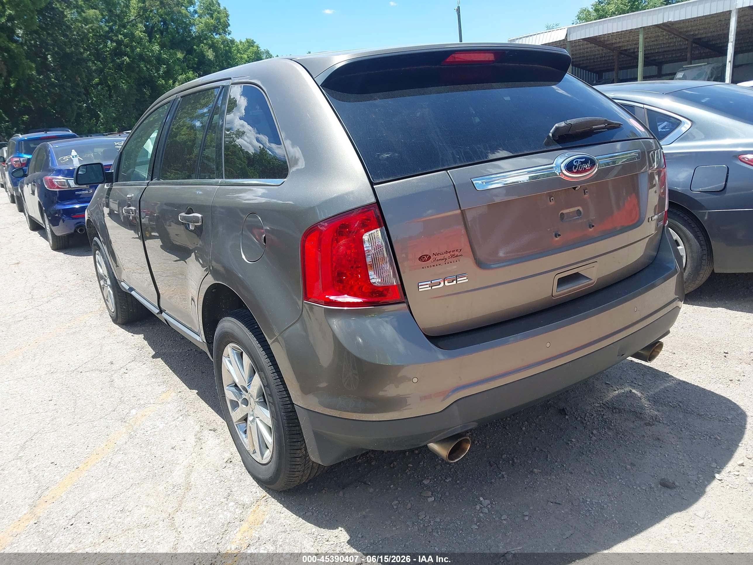 2014 Ford Edge Limited Brown vin: 2FMDK4KC1EBA41605