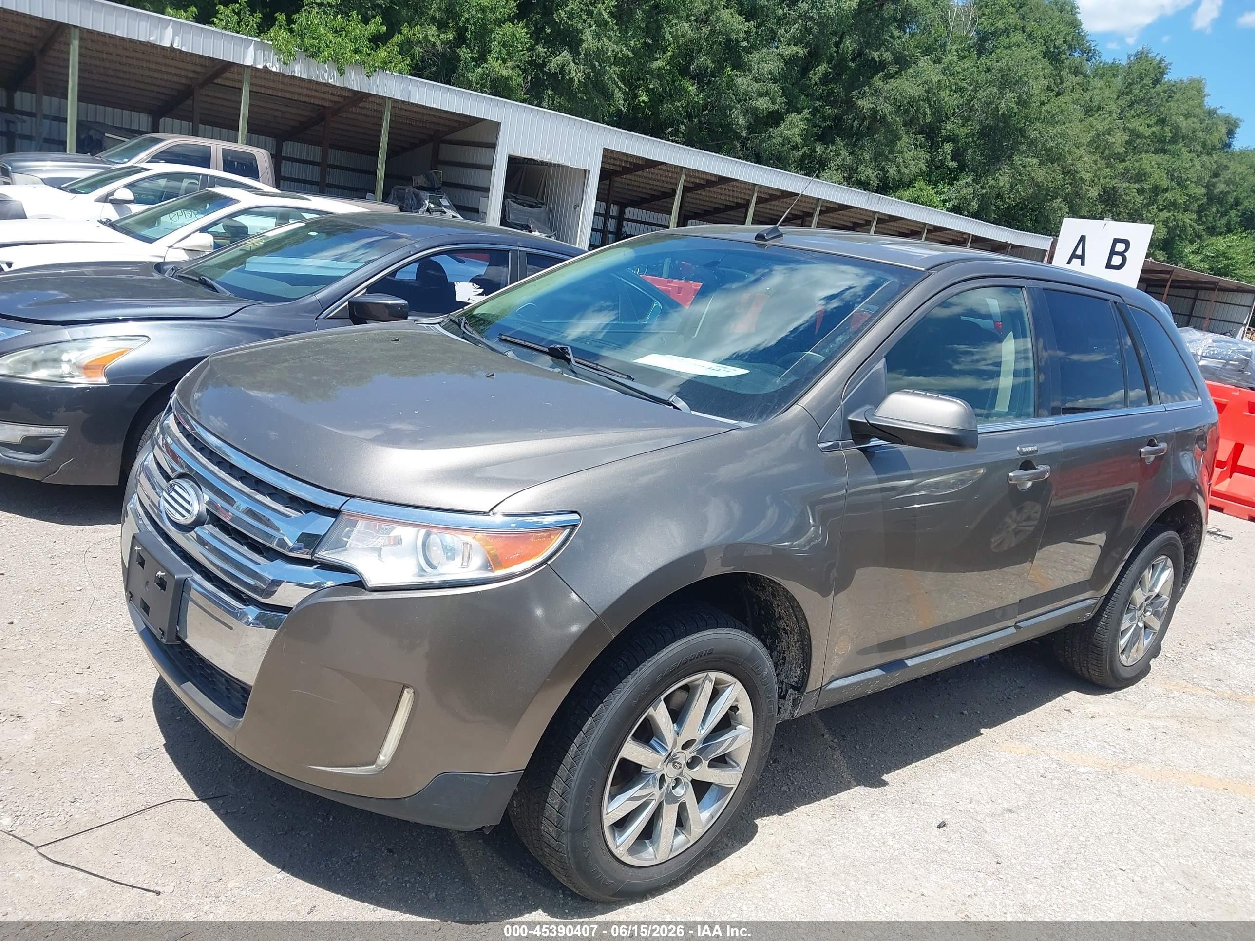 2014 Ford Edge Limited Brown vin: 2FMDK4KC1EBA41605