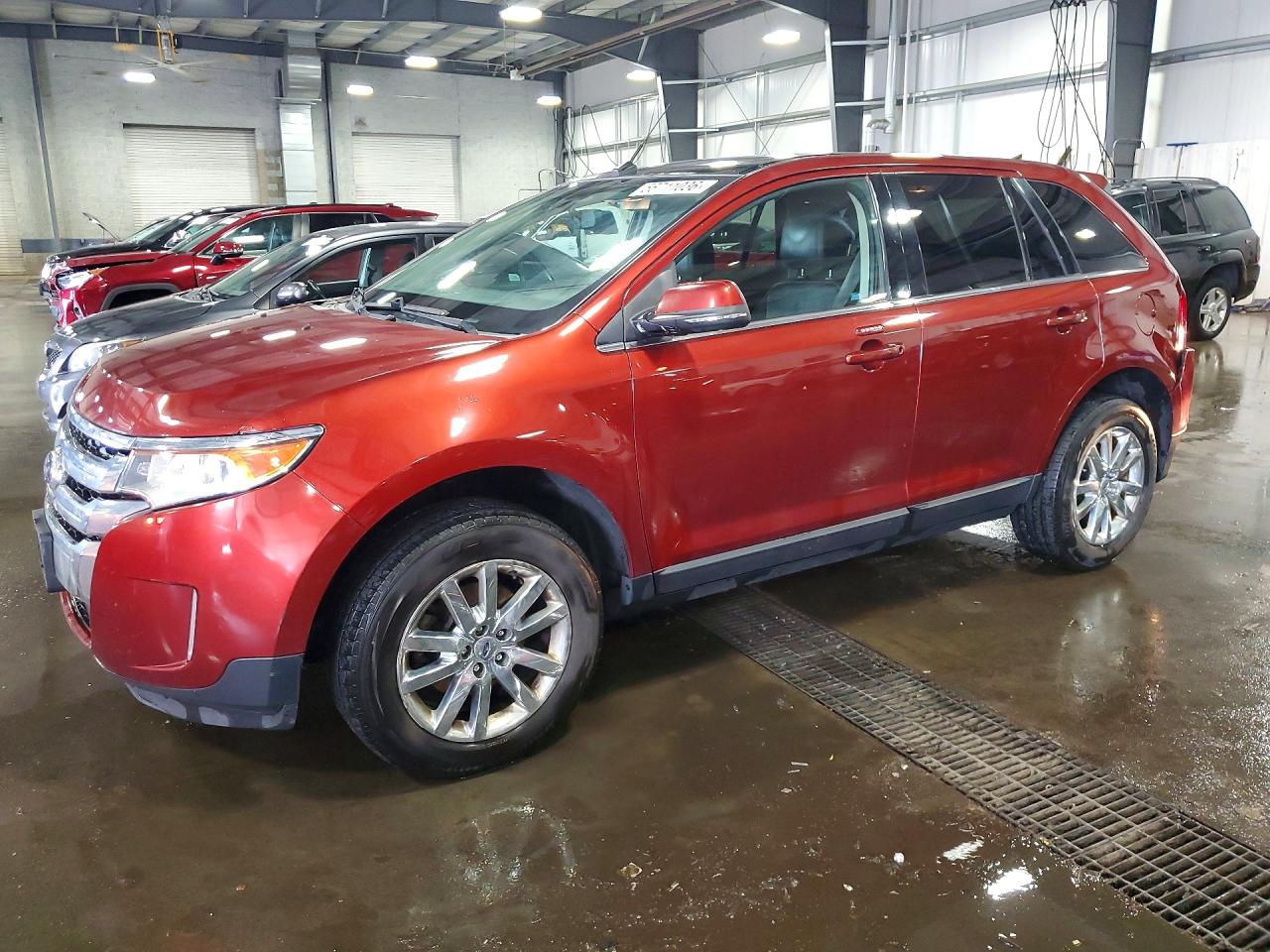 2014 Ford Edge Limited Orange vin: 2FMDK4KC1EBA46237