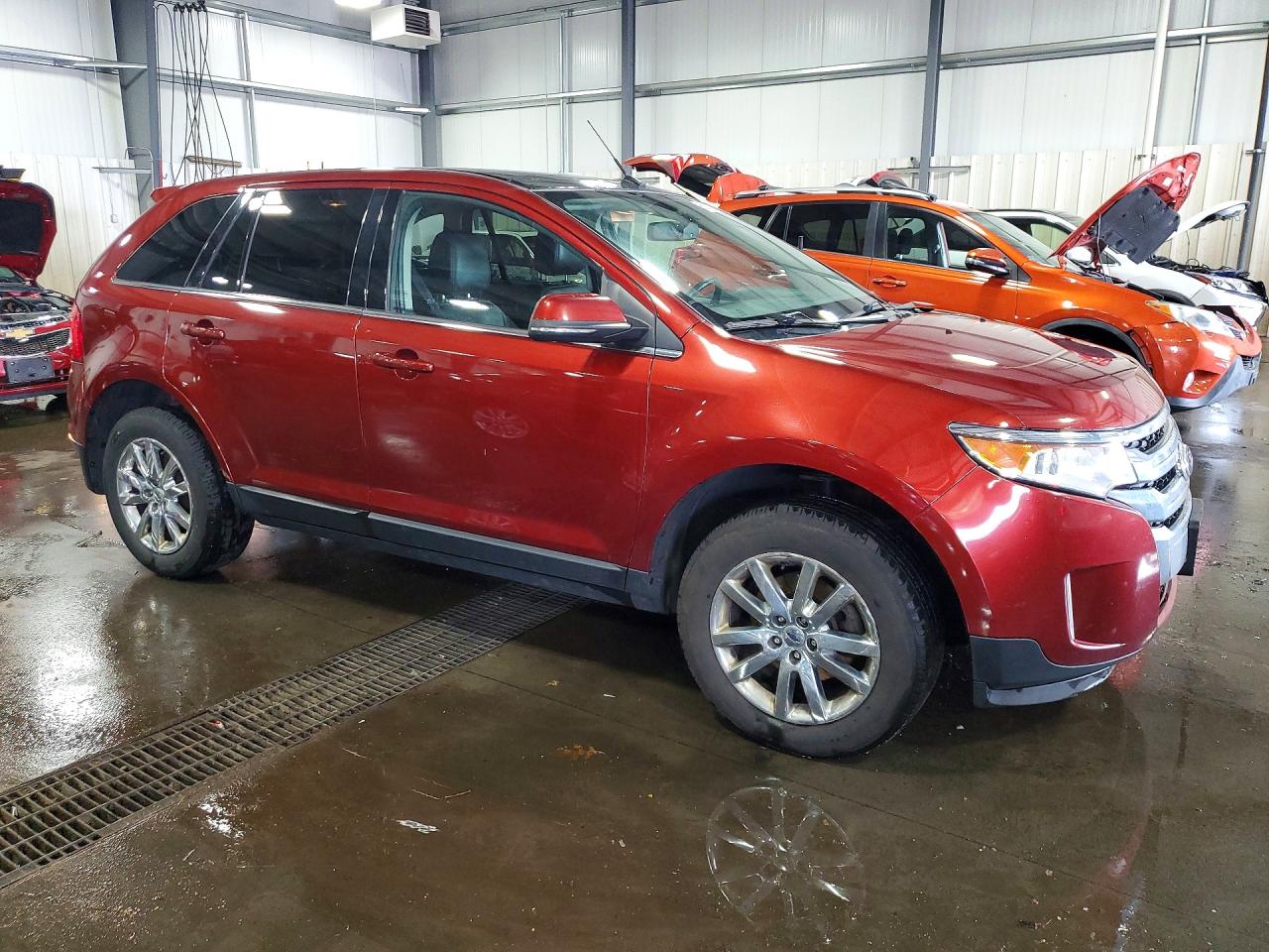 2014 Ford Edge Limited Orange vin: 2FMDK4KC1EBA46237