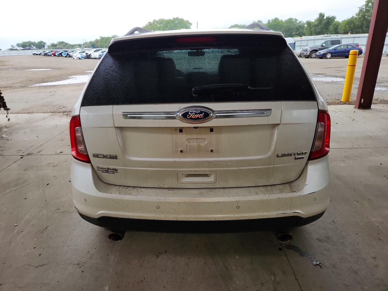 2014 Ford Edge Limited White vin: 2FMDK4KC1EBA72126
