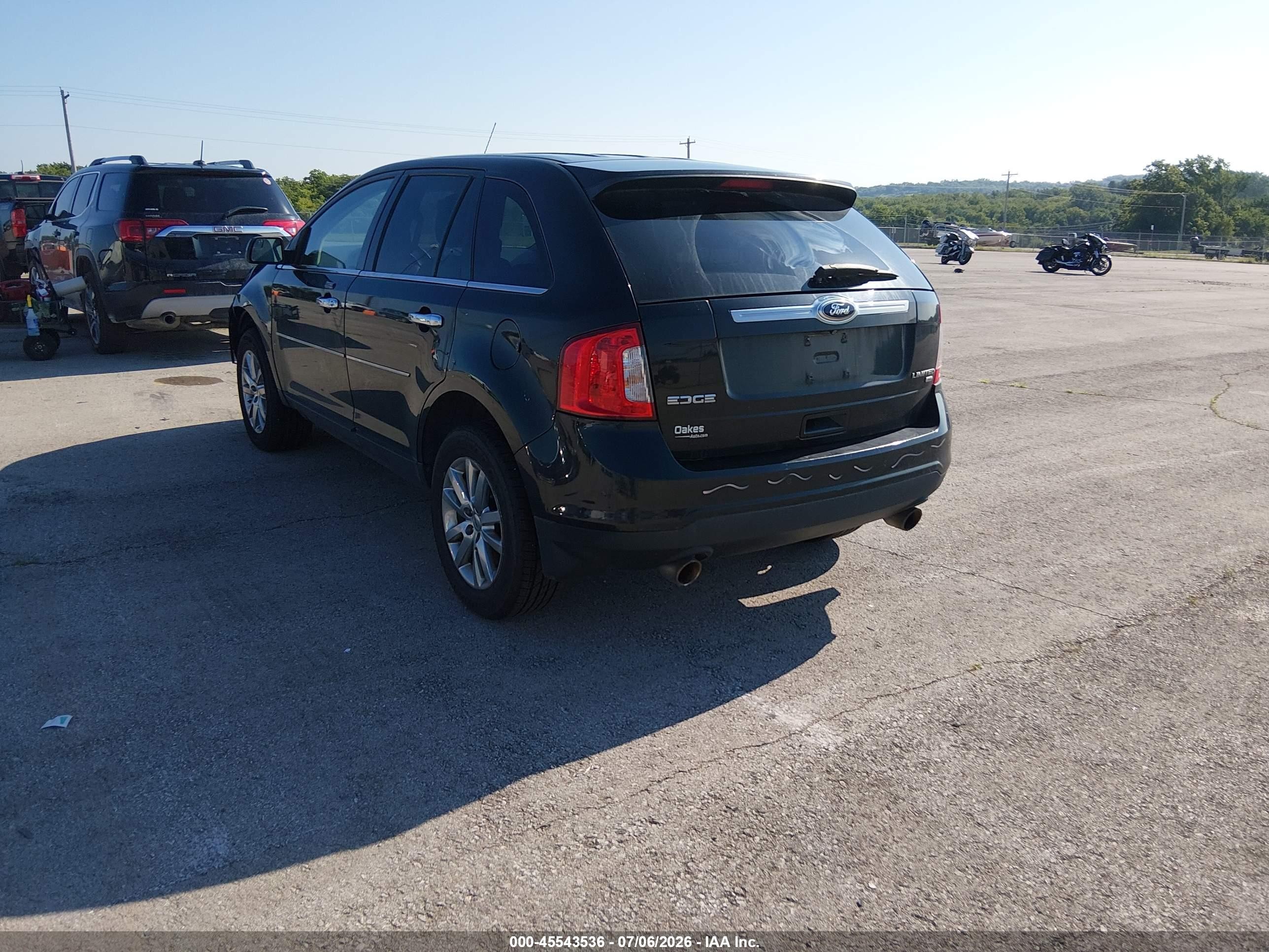 2014 Ford Edge Limited Черный vin: 2FMDK4KC1EBA75236