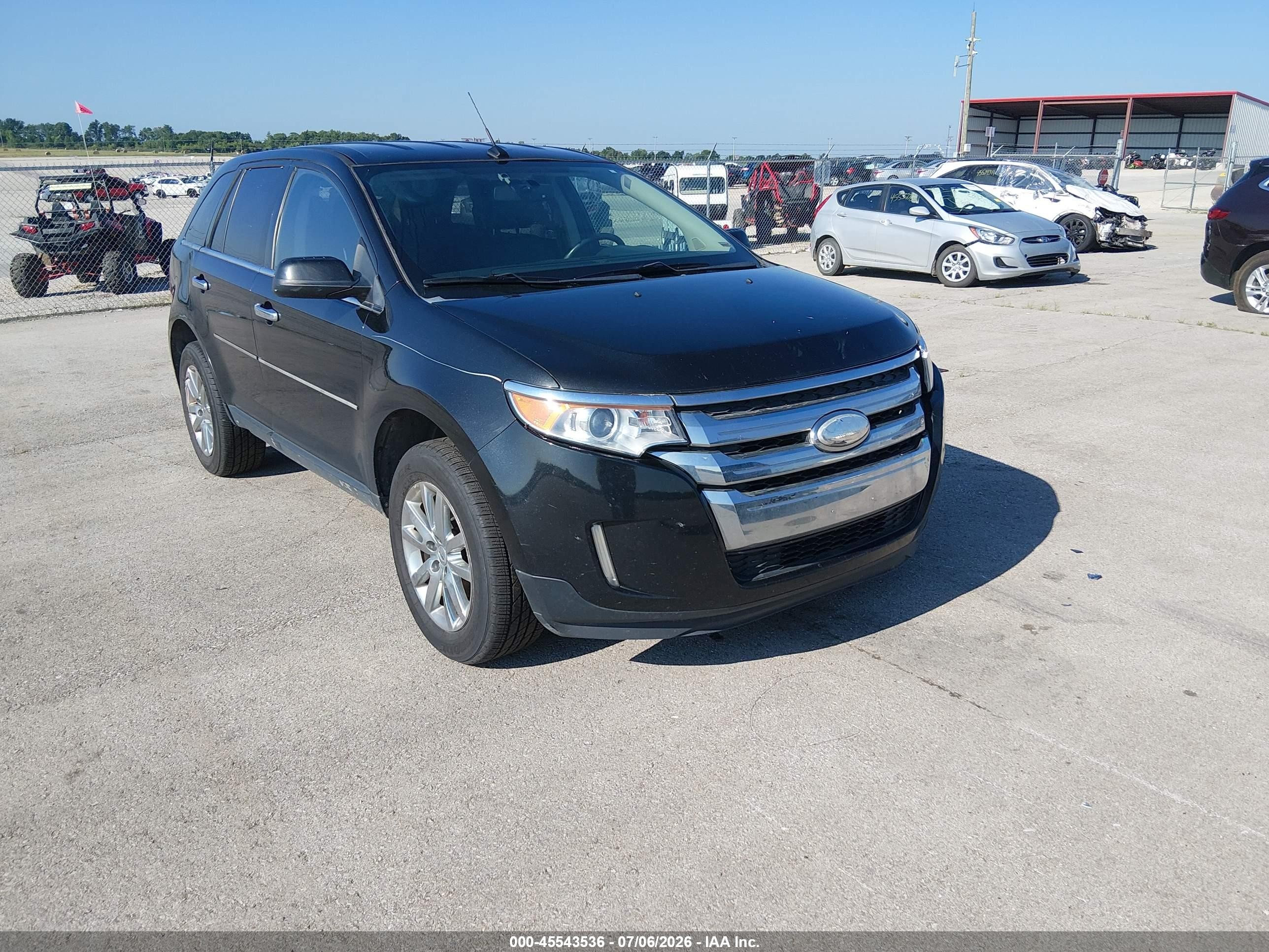2014 Ford Edge Limited Black vin: 2FMDK4KC1EBA75236